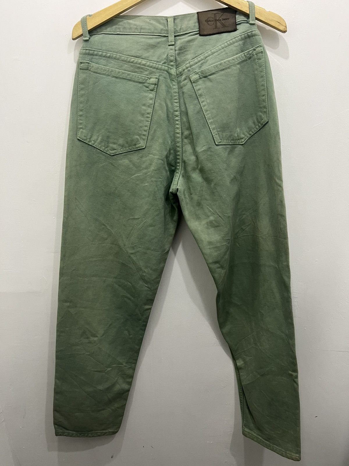 Calvin Klein Vintage 90s Calvin Klein Out Baggy Fit Denim Jeans Green Size US 30 / EU 46 - 10 Thumbnail