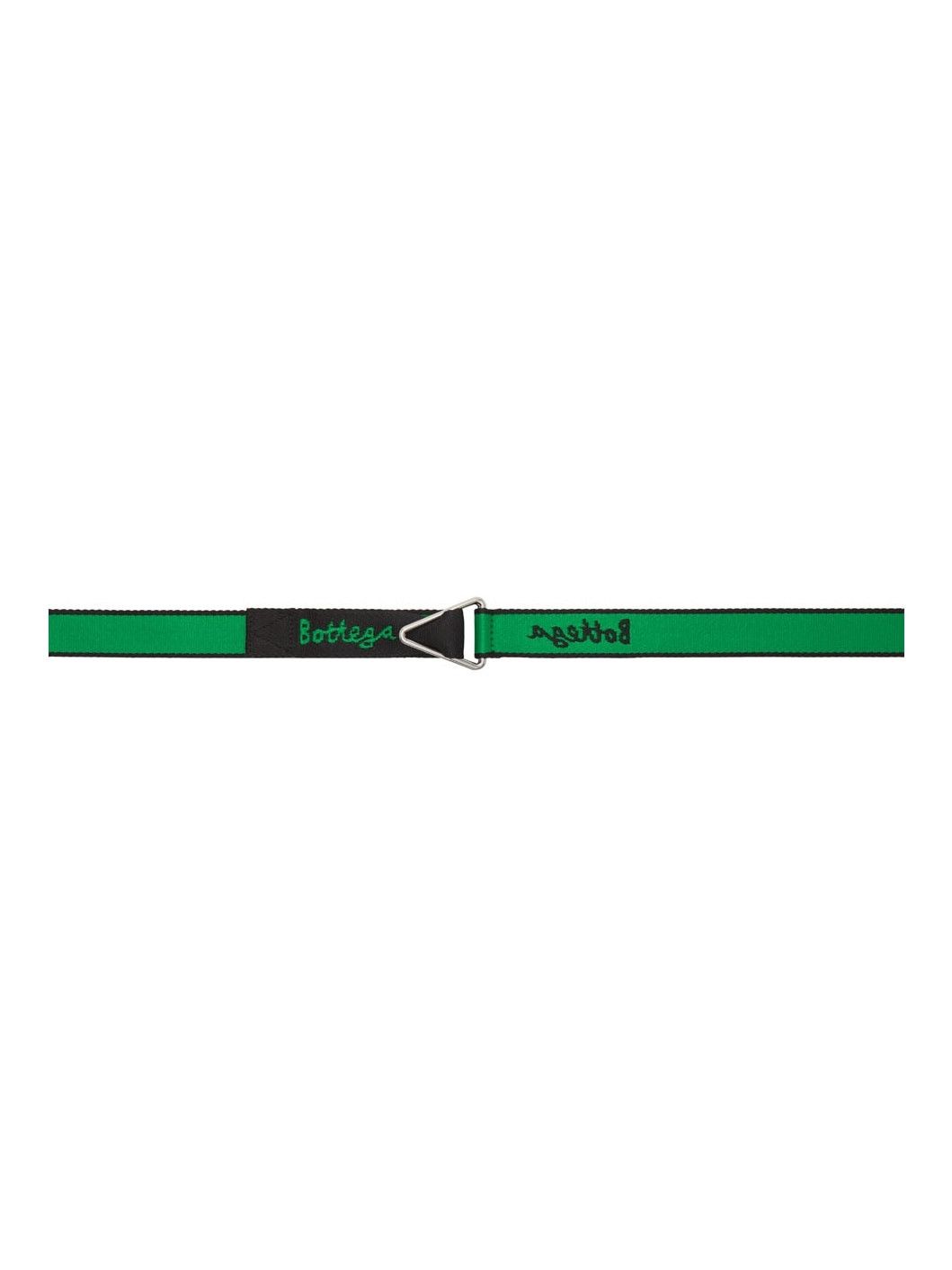 Bottega Veneta Black & Green webbing triangle belt Size ONE SIZE - 1 Thumbnail