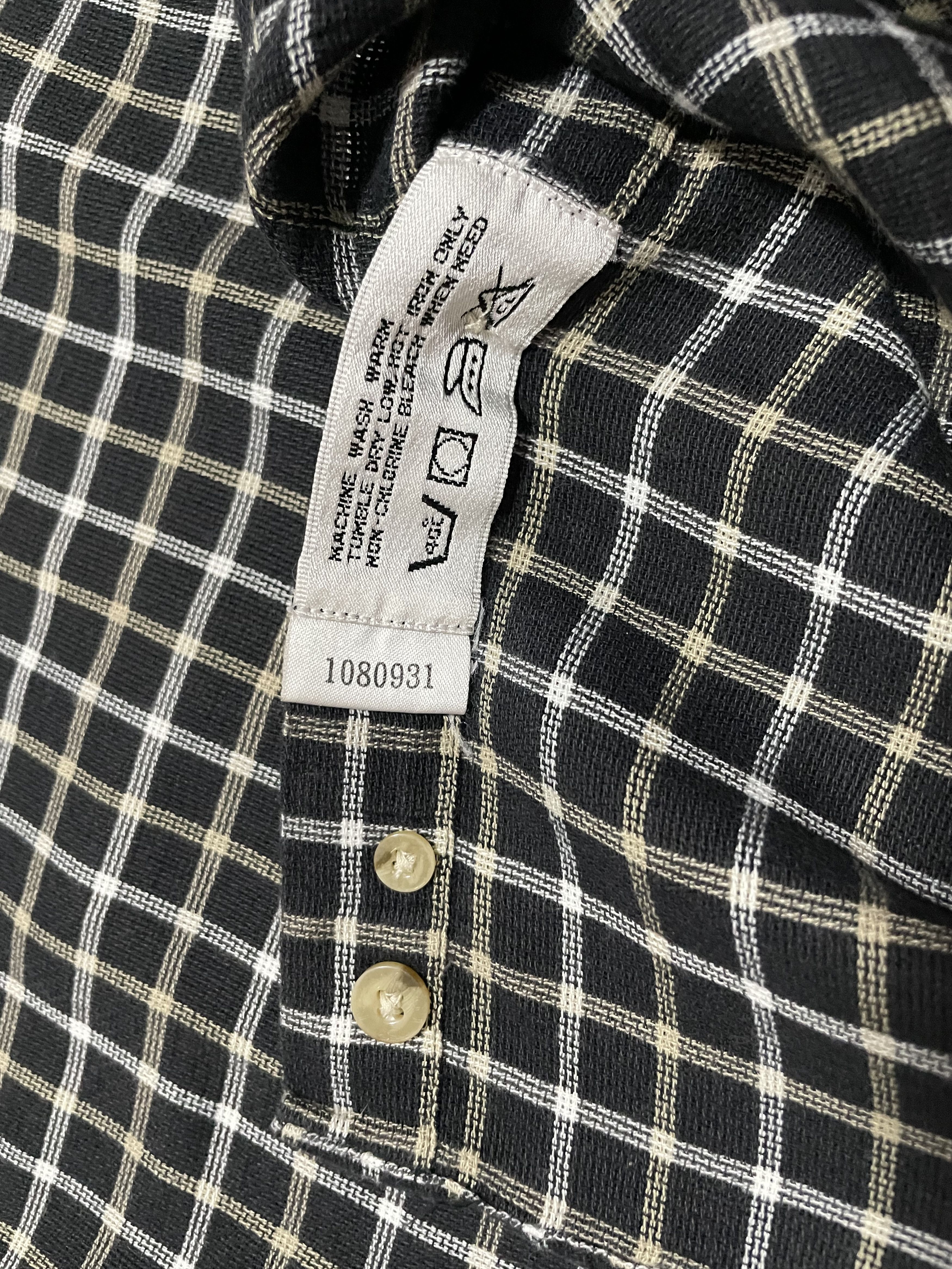 Balenciaga × Vintage Balenciaga Checked Polo - Button Ups Size US L / EU 52-54 / 3 - 7 Thumbnail