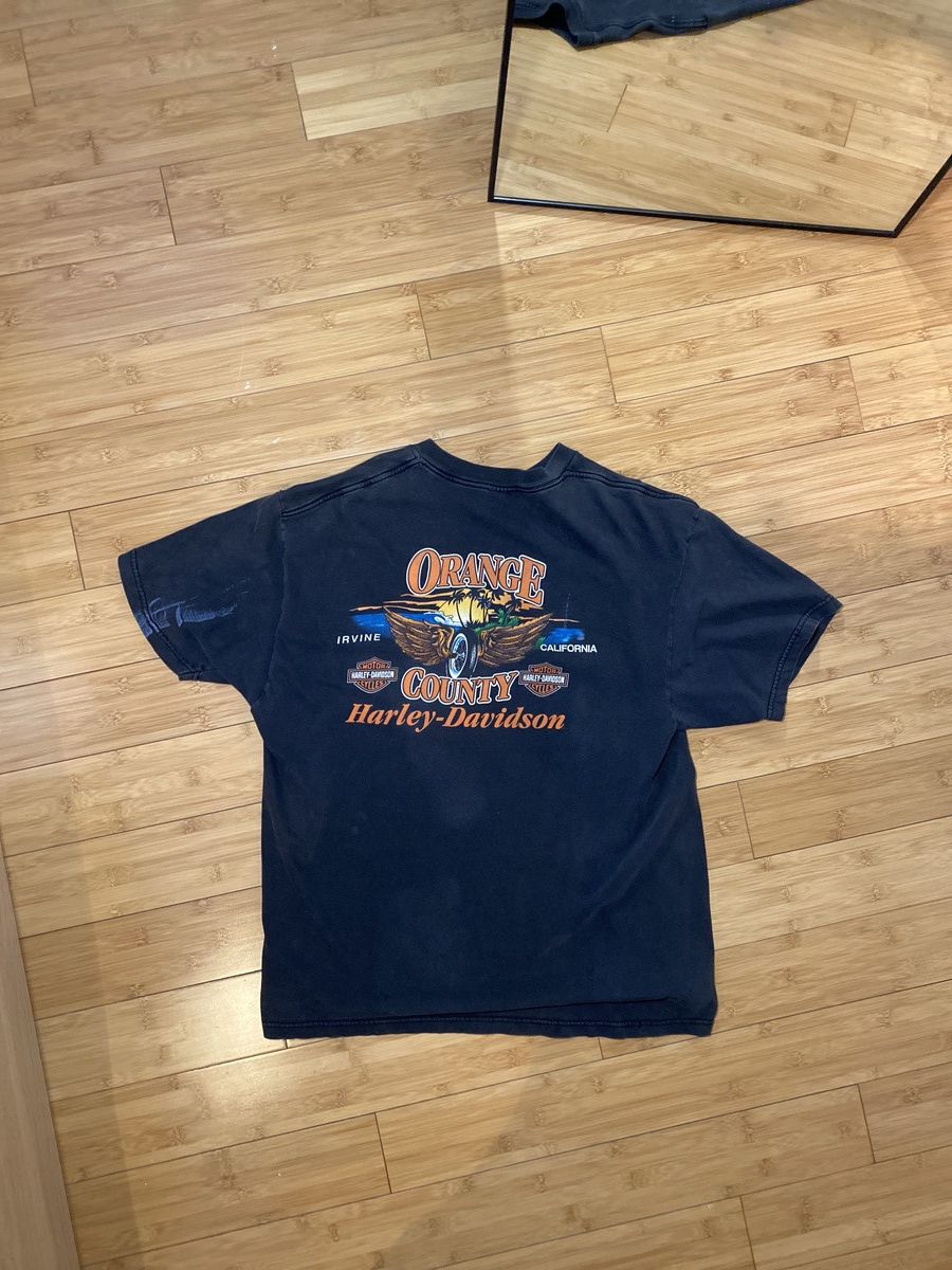 image of Harley Davidson Orange County Tee in Black, Men's (Size XL)