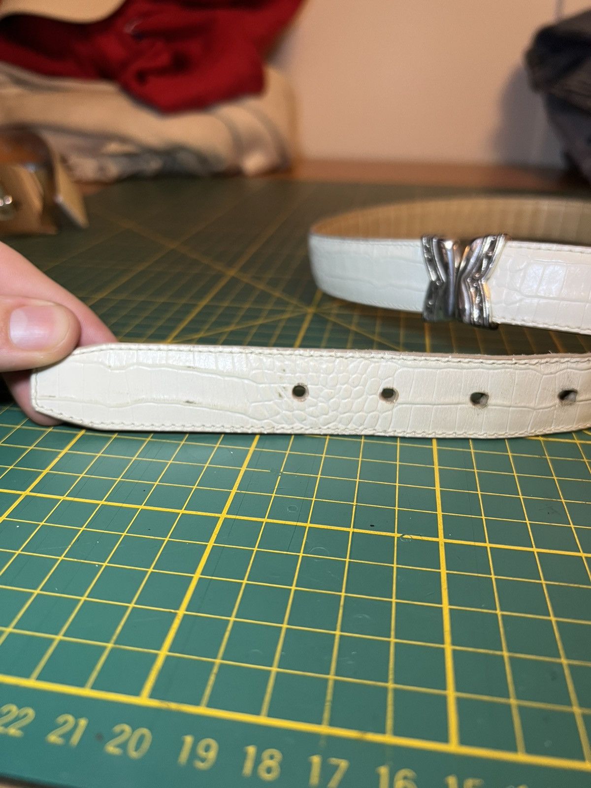 Brighton Vintage Brighton two tone interchangeable croc leather belt Size ONE SIZE - 7 Thumbnail
