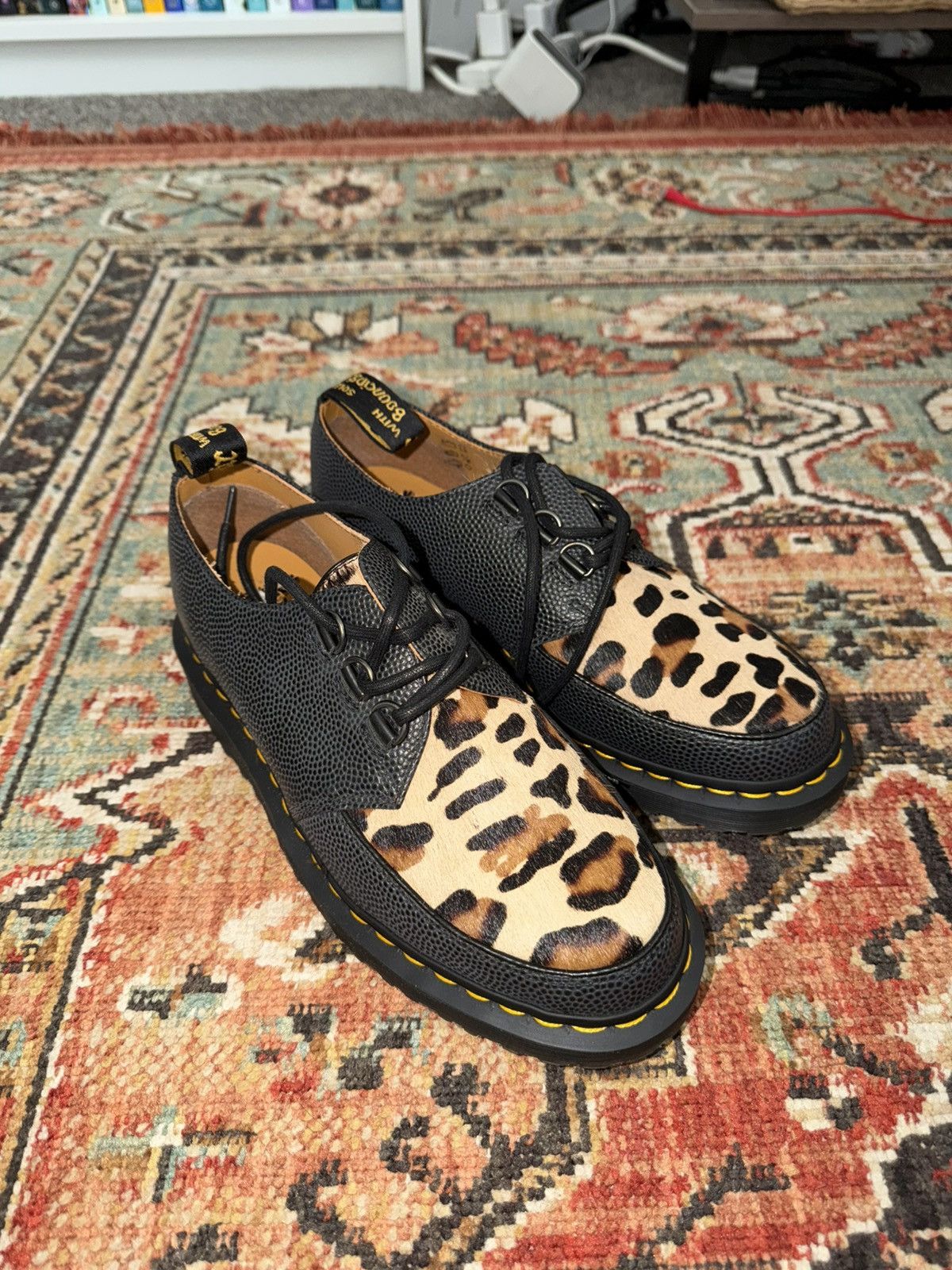 Dr. Martens × Stussy Stussy x Doc leopard print Bailey Derby Shoe Size US 8 / EU 41 - 1 Thumbnail