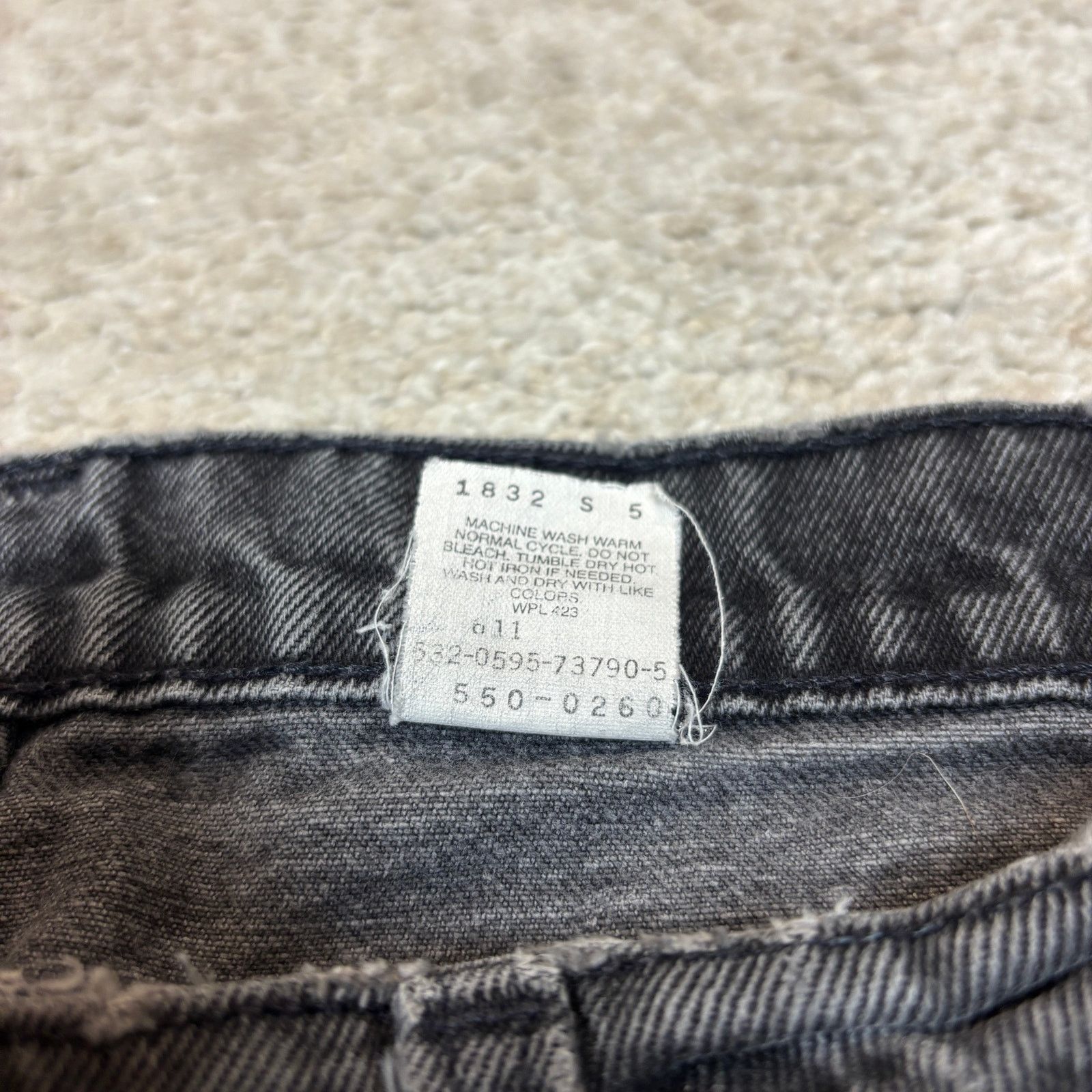 Levi's × Vintage Vintage 90s Levi's 550 Relaxed Fit Tapered Black Jeans 31x32 Size US 31 - 6 Thumbnail