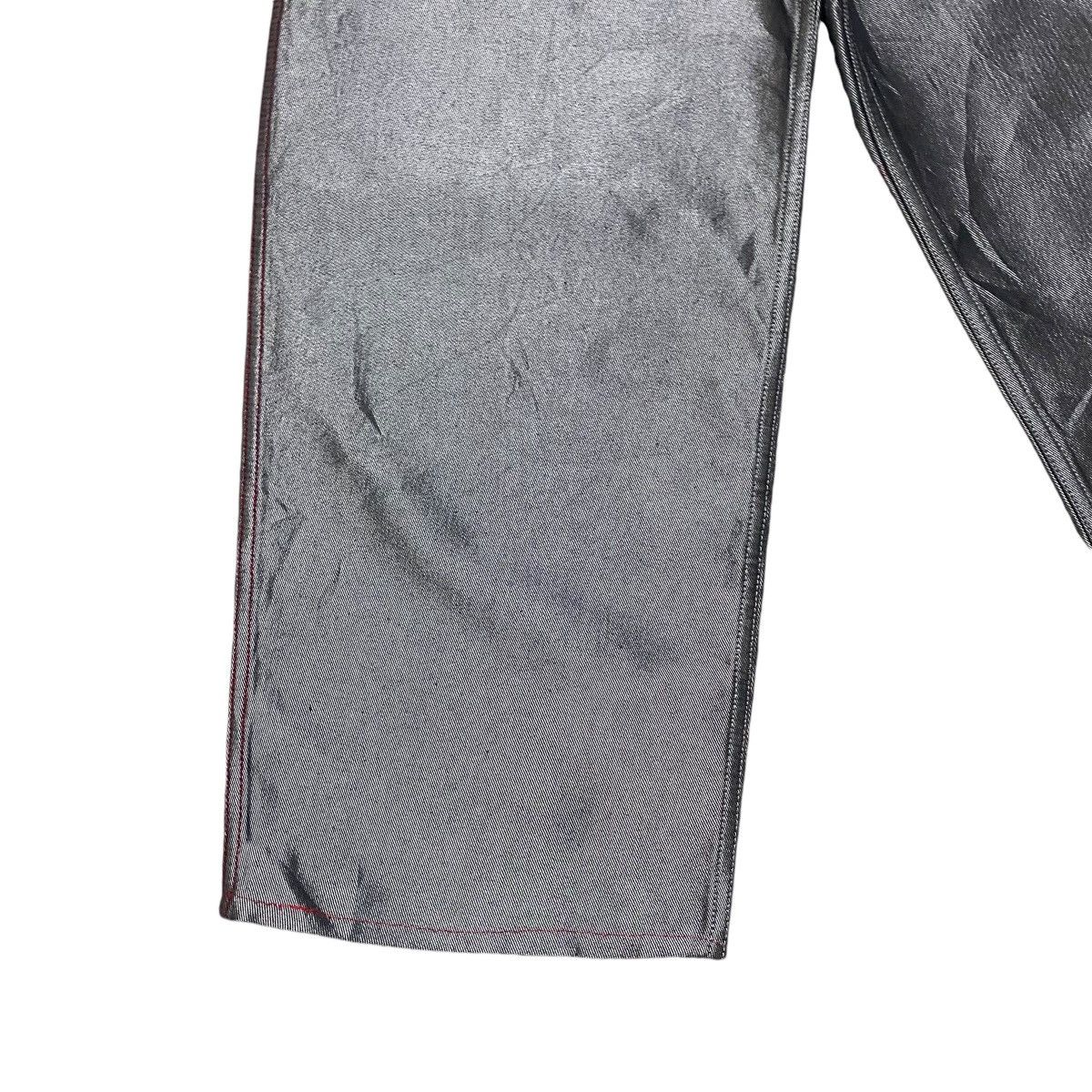 Japanese Brand Vintage Amore Puro Silver Metallic Wide Leg Baggy Jeans Size US 28 / EU 44 - 8 Thumbnail