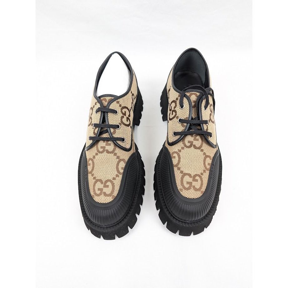 Gucci o1rshd1 Macro GG Canvas Soft Shoes in Camel Ebony/Nero Size US 12.5 / EU 45-46 - 15 Thumbnail