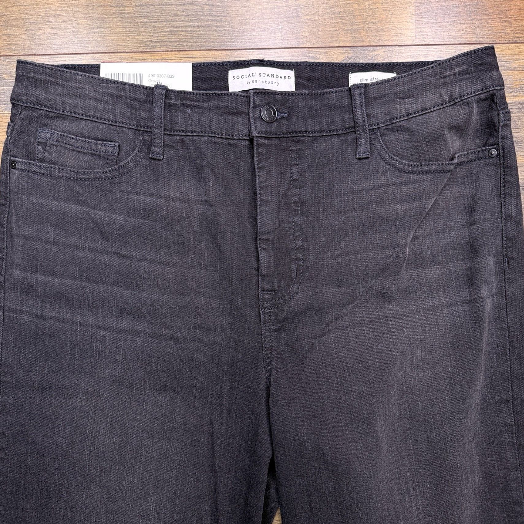 Sanctuary Sanctuary Jeans Women 14 Black Slim Straight High Rise New Size 36" / US 14 / IT 50 - 2 Thumbnail