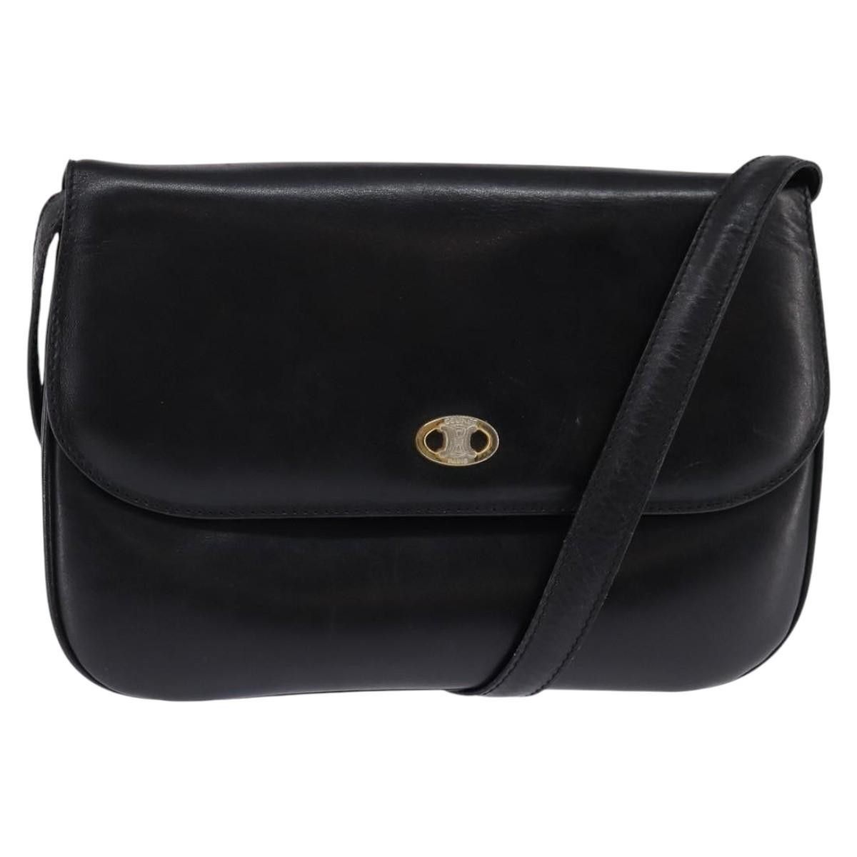 Celine Celine Vintage Triomphe Shoulder Bag Leather Size ONE SIZE - 1 Thumbnail