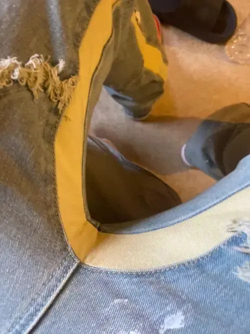 Other Color Block Painted Streetwear Drawstring Jean Size US 30 / EU 46 - 2 Thumbnail