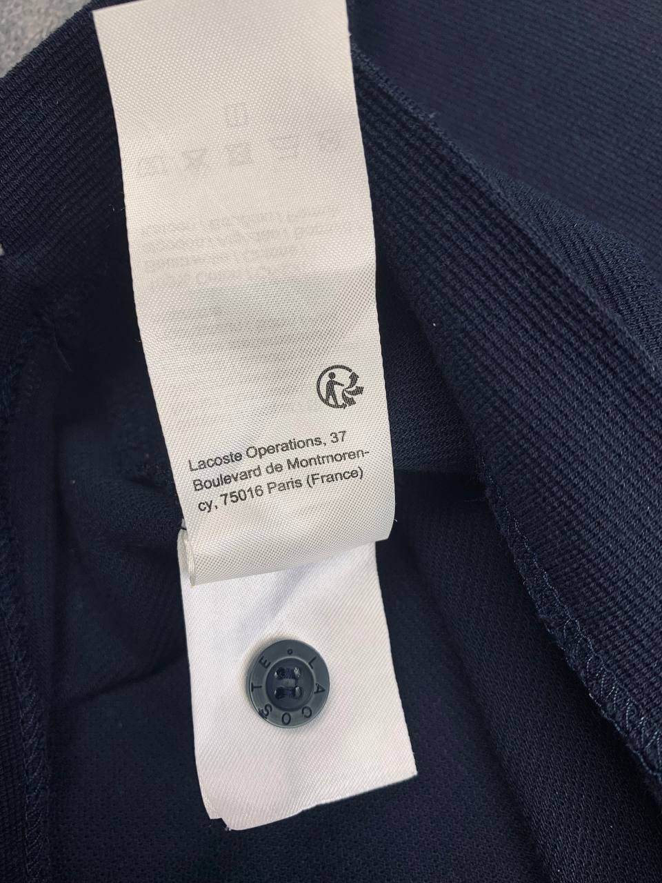 Lacoste Lacoste Sport Men's Navy Blue Polo Shirt White Trim Collar Size US M / EU 48-50 / 2 - 16 Thumbnail