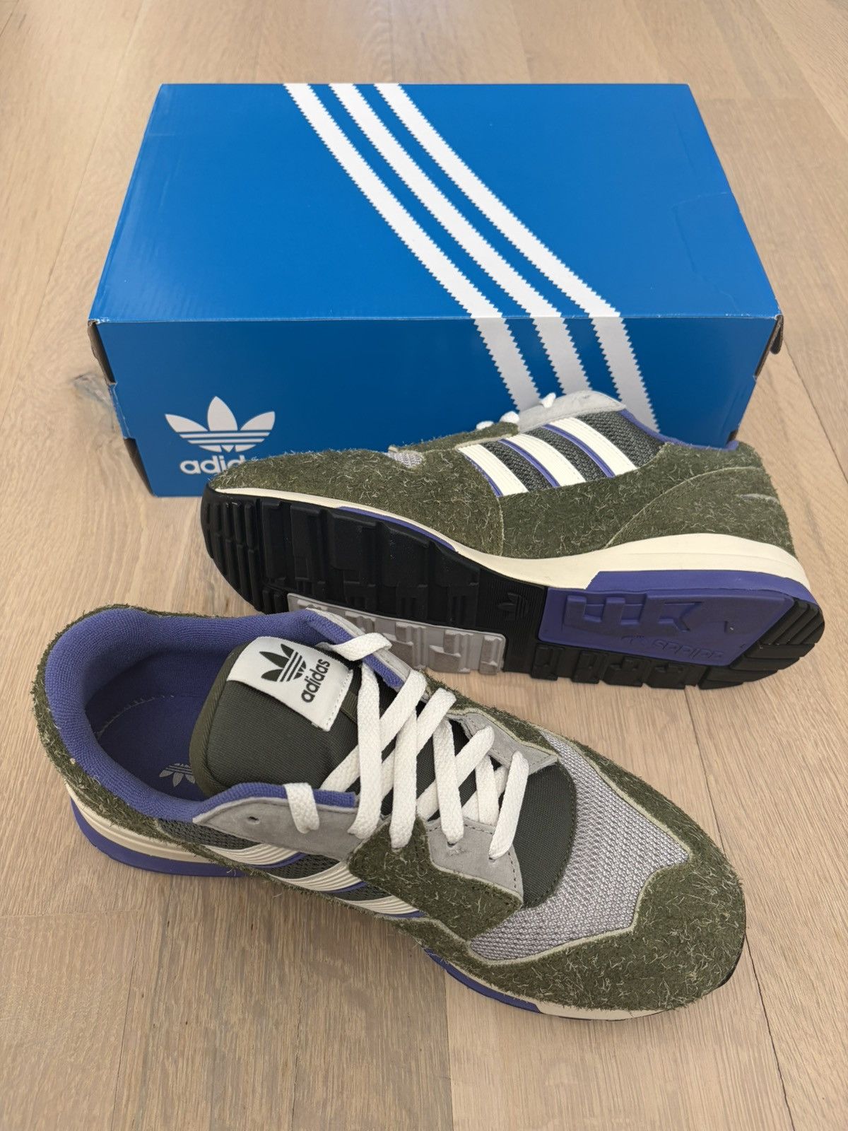Adidas adidas ZX 420 FZ0255 Skunk Green White Purple Trainers Size US 9 / EU 42 - 6 Thumbnail