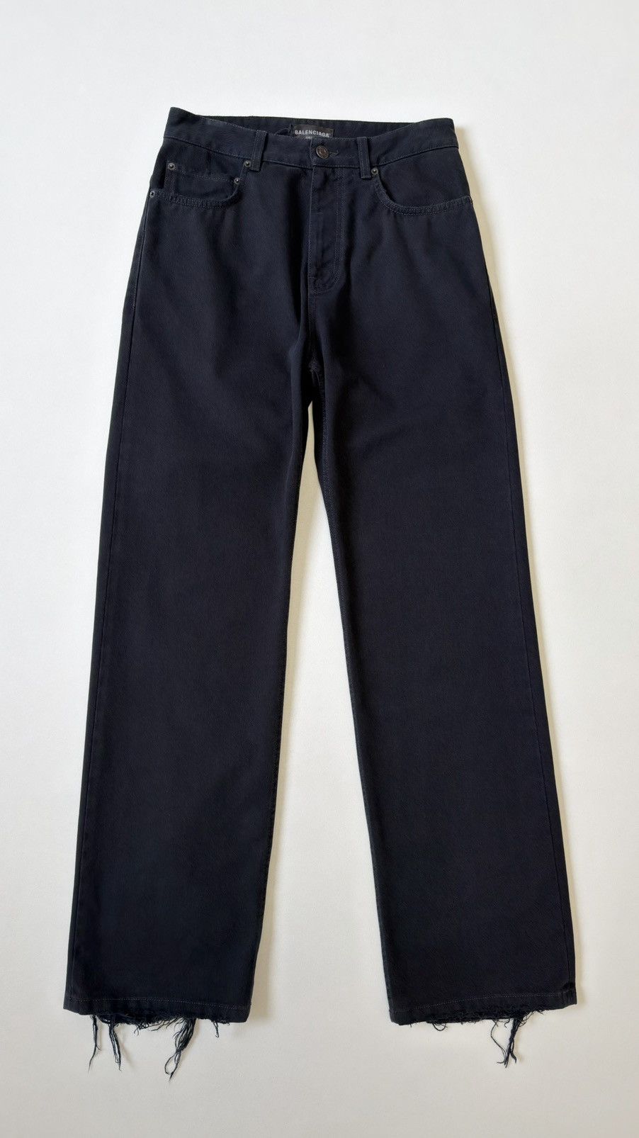 Balenciaga ‘Heel Bite’ Soft Black Left Hand Denim Jeans Size US 30 / EU 46 - 3 Thumbnail