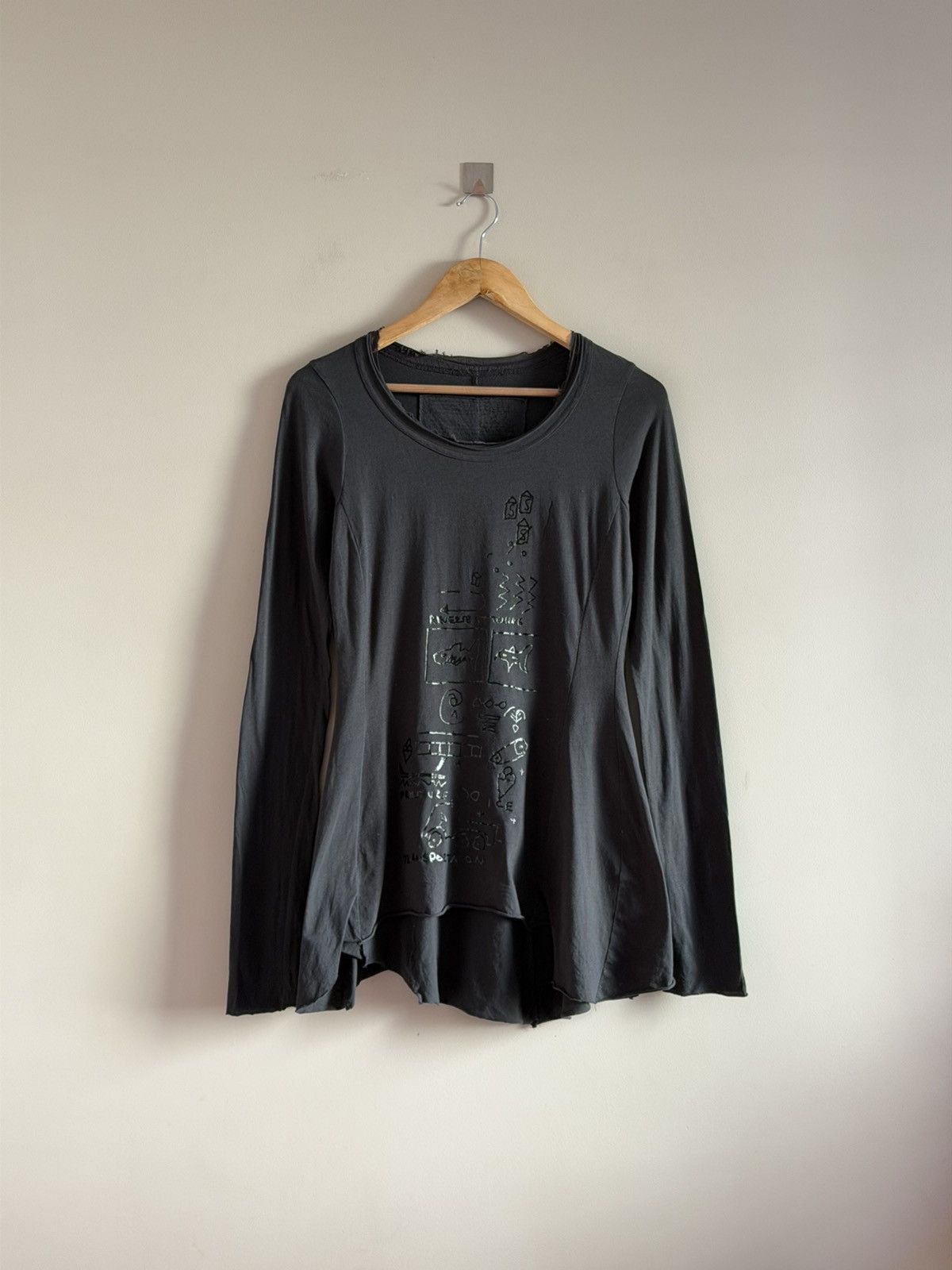Rundholz Rundholz Asymmetric Gothic Longsleeve Raw Hem Size S / US 4 / IT 40 - 1 Thumbnail