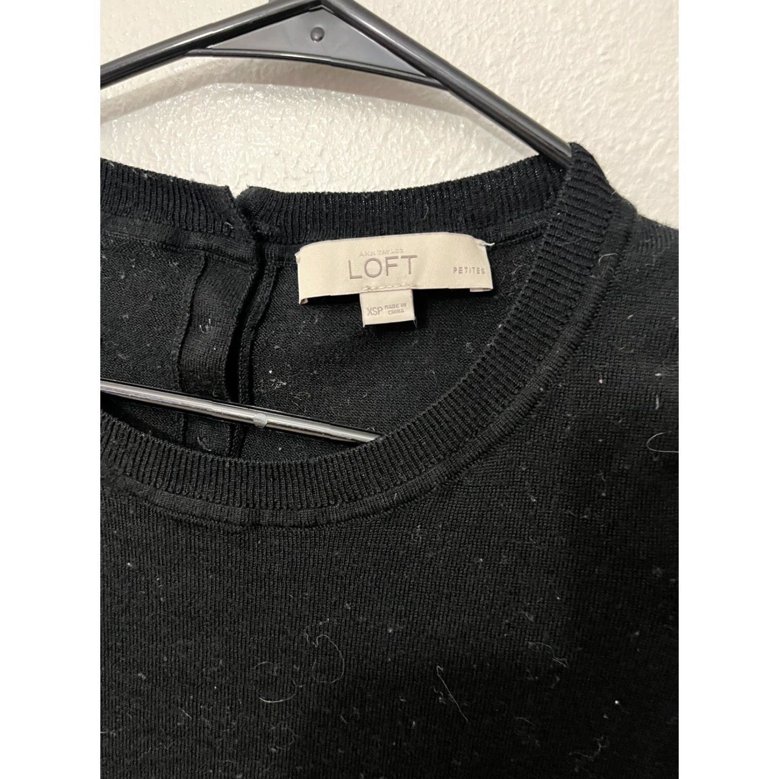 Loft VINTAGE LOFT Bohemian Peasant Blouse Women’s Size PXS Small Black Long Sleeve Ruffle Button Embroidered 90s Casual Dress Size XS / US 0-2 / IT 36-38 - 3 Thumbnail