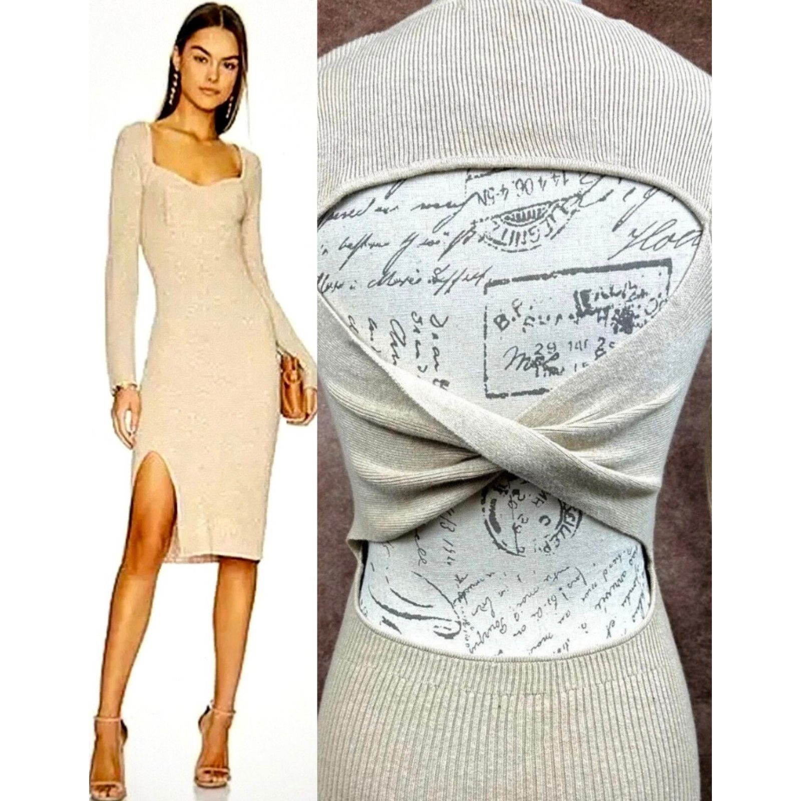 Skin Worldwide Mariana Cut Out Dress Sable size L