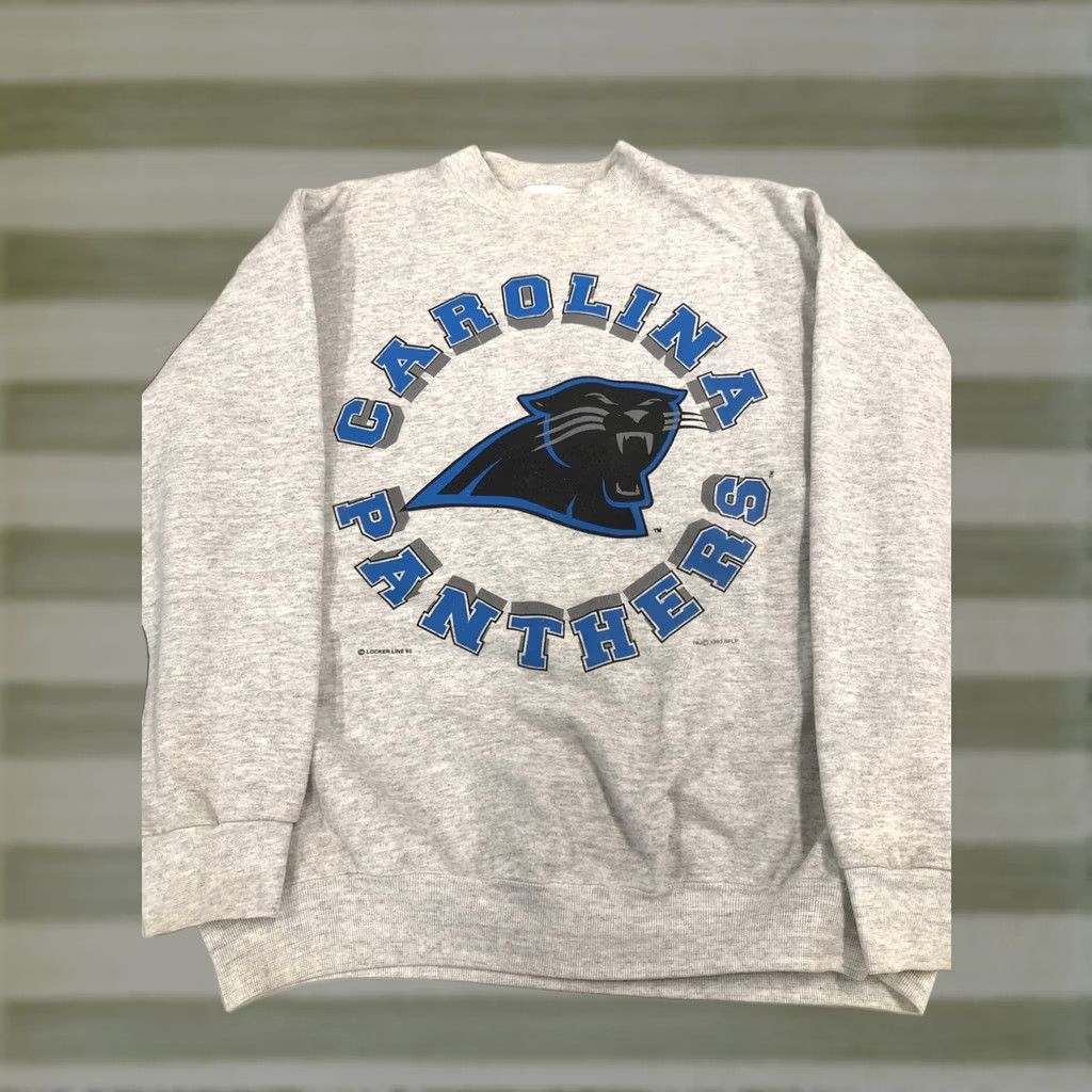 Tultex VINTAGE Tultex Carolina Panthers Sweatshirt 1993 Crew Neck XL Men Gray USA 90s Football NFL Graphic Print Pullover Size US XL / EU 56 / 4 - 1 Thumbnail