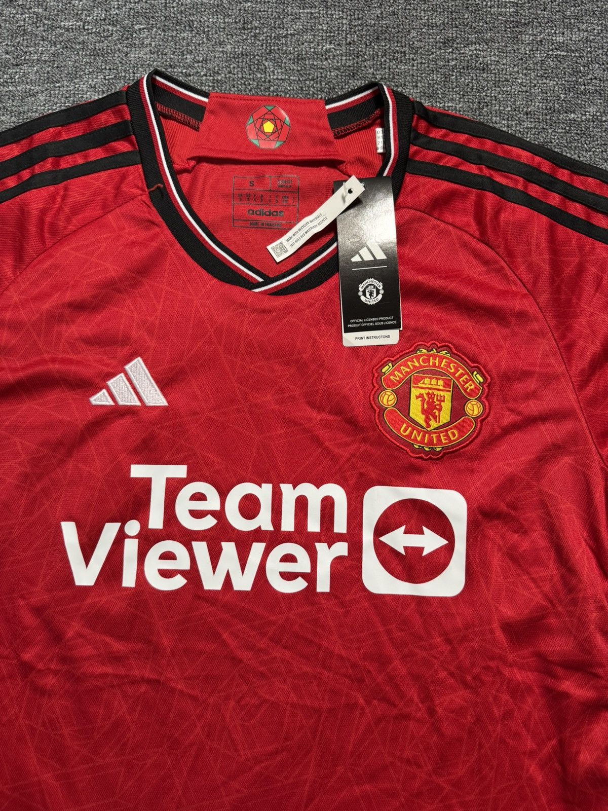 Adidas Adidas Manchester United 2022-2023 Home Jersey Men's S Size US S / EU 44-46 / 1 - 3 Thumbnail