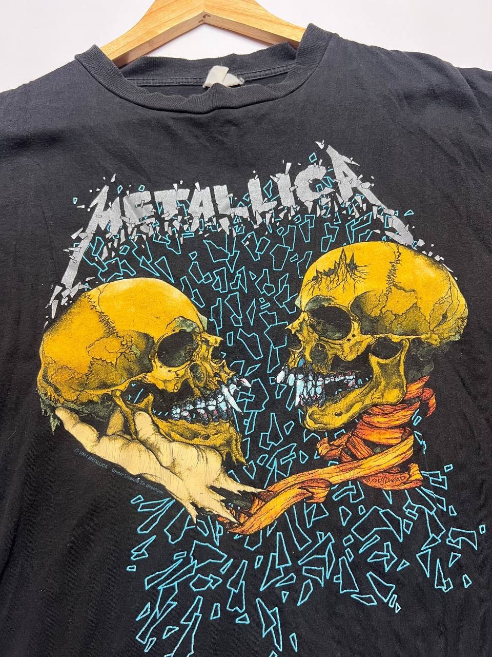 Brockum RARE 1991 Metallica "Sad But True" Tour Shirt Pushead Size US XL / EU 56 / 4 - 10 Thumbnail