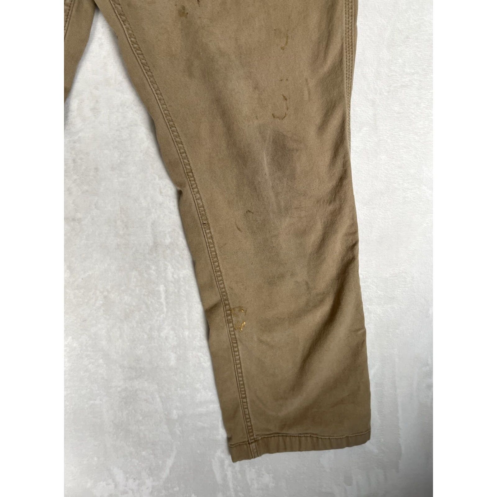 Carhartt Carhartt Pants Size 32x30 Beige Relaxed Fit Workwear 102291-253 DistressStain Size US 32 / EU 48 - 5 Thumbnail