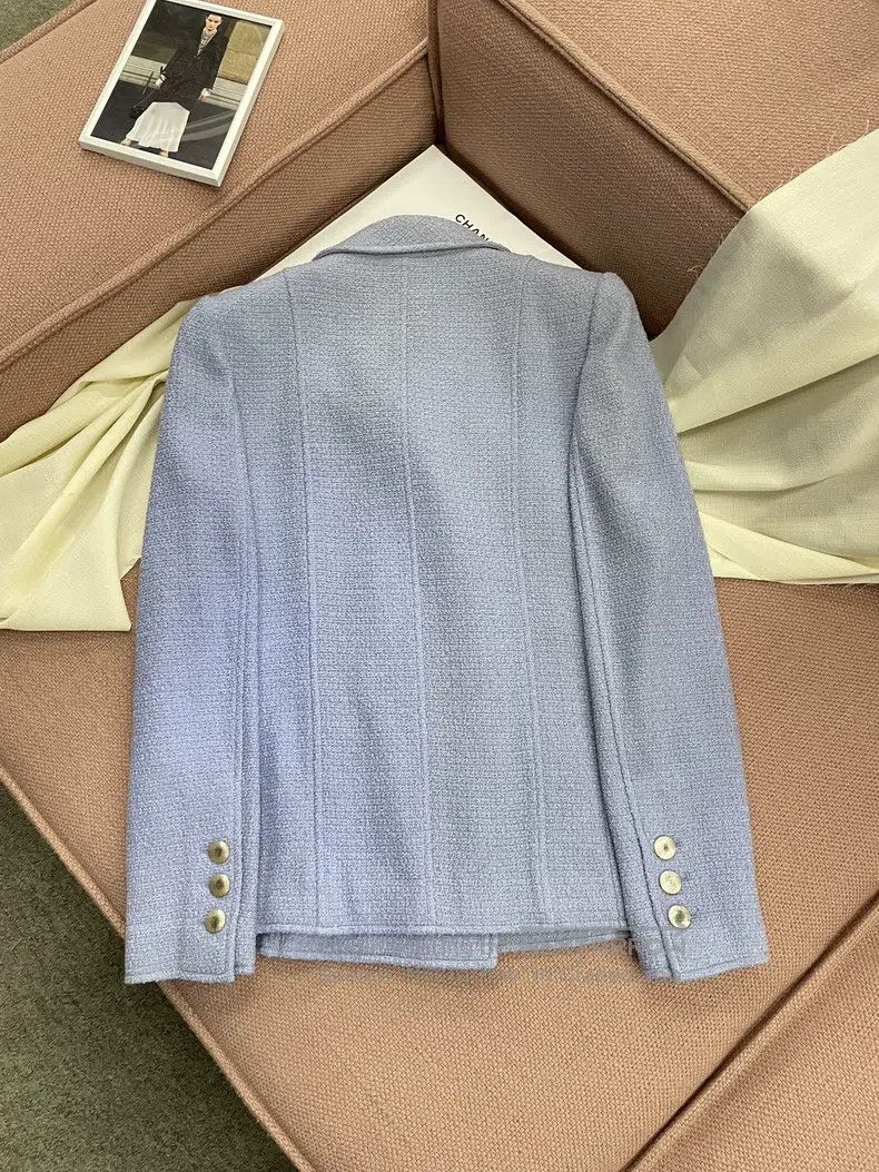 Chanel Chanel Purple lapel coat Size XS / US 0-2 / IT 36-38 - 4 Thumbnail