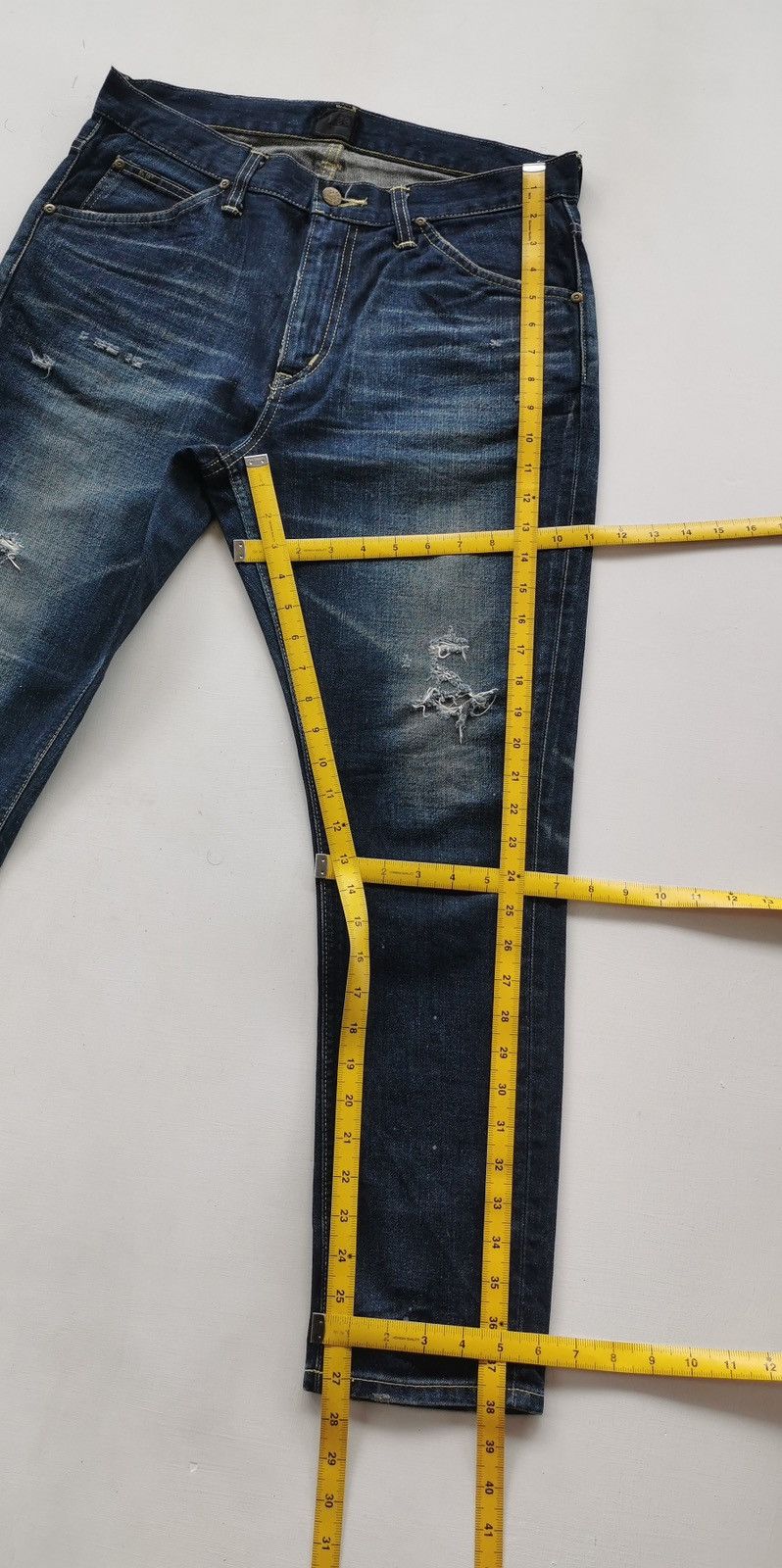 Lee × Number (N)ine Lee x Nano Universe Tapered Ankle Jeans Size US 32 / EU 48 - 12 Thumbnail