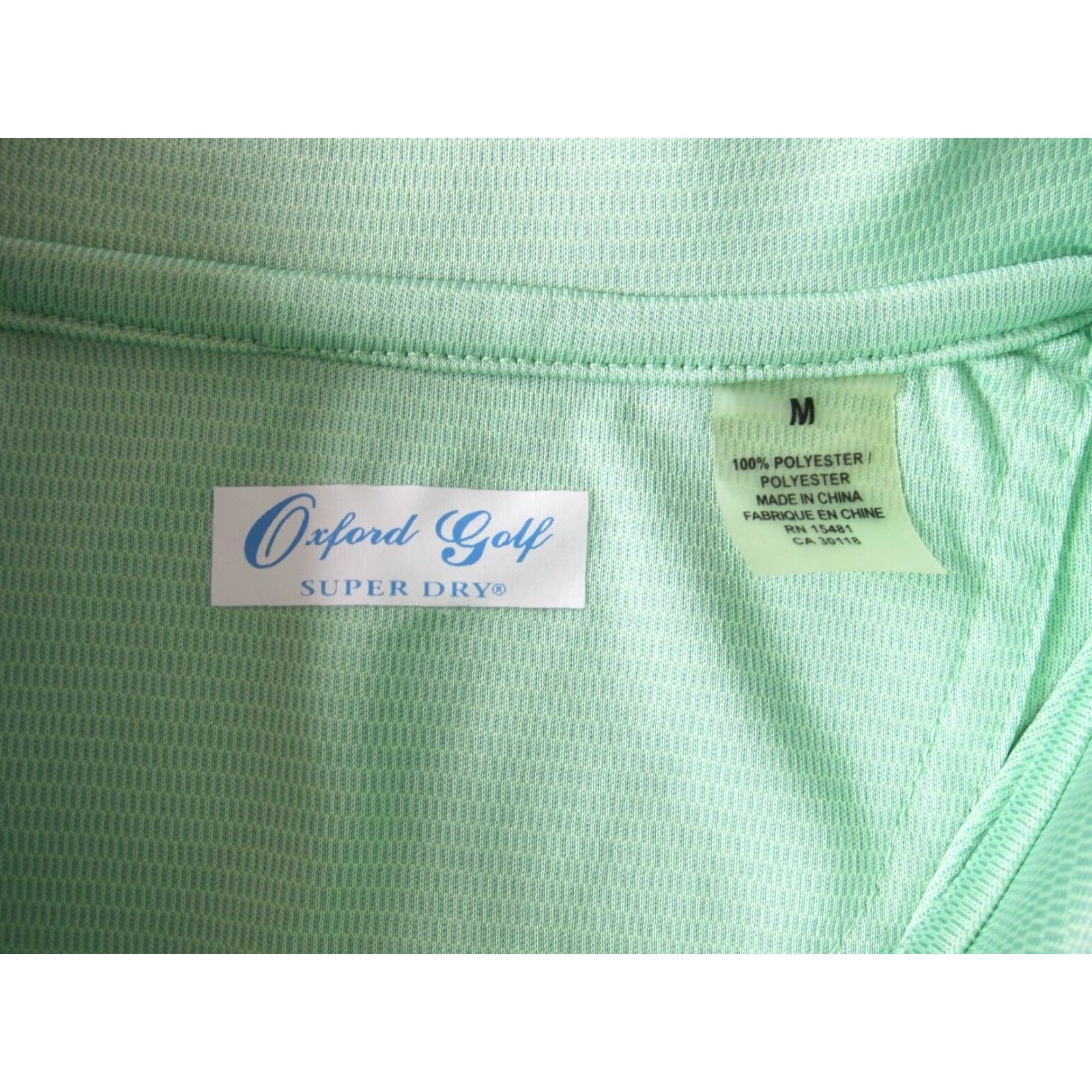 Vintage NWT Oxford Golf Polo Shirt Women M Mint Green World Golf Championships Short Sleeve Blouse Size M / US 6-8 / IT 42-44 - 4 Thumbnail
