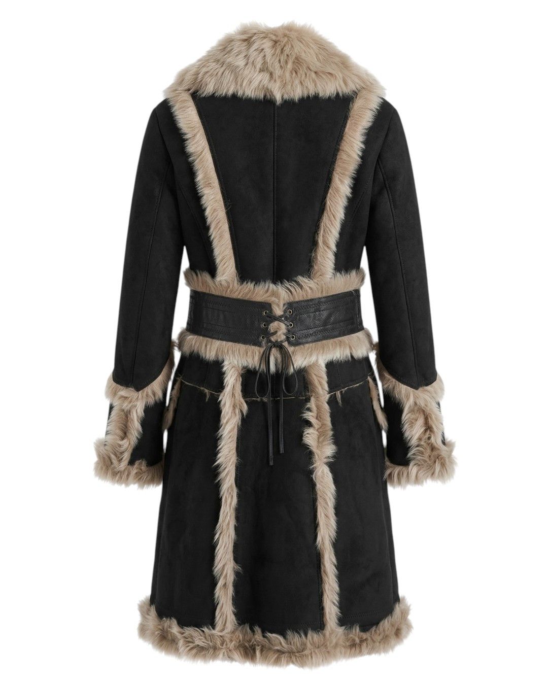 Roberto Cavalli MONGOLIAN LAMB SHEARLING LEATHER HEAVY COAT Size S / US 4 / IT 40 - 2 Thumbnail