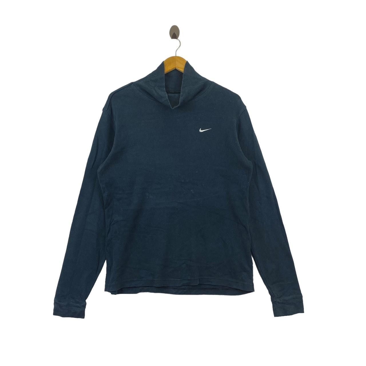 Nike NIKE SWOOSH LOGO Embroidered Turtleneck Sweatshirt Sweater Size L / US 10 / IT 46 - 1 Thumbnail