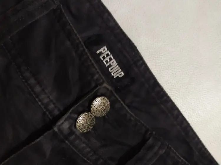 Japanese Brand PEEPUP Bondage Punk Zipper Style Split Pocket Pants Size US 29 - 14 Thumbnail