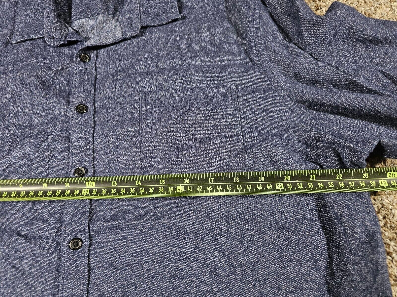 Marc Anthony Marc Anthony slim fit xxl blue denim jean button up shirt Size US XXL / EU 58 / 5 - 5 Thumbnail