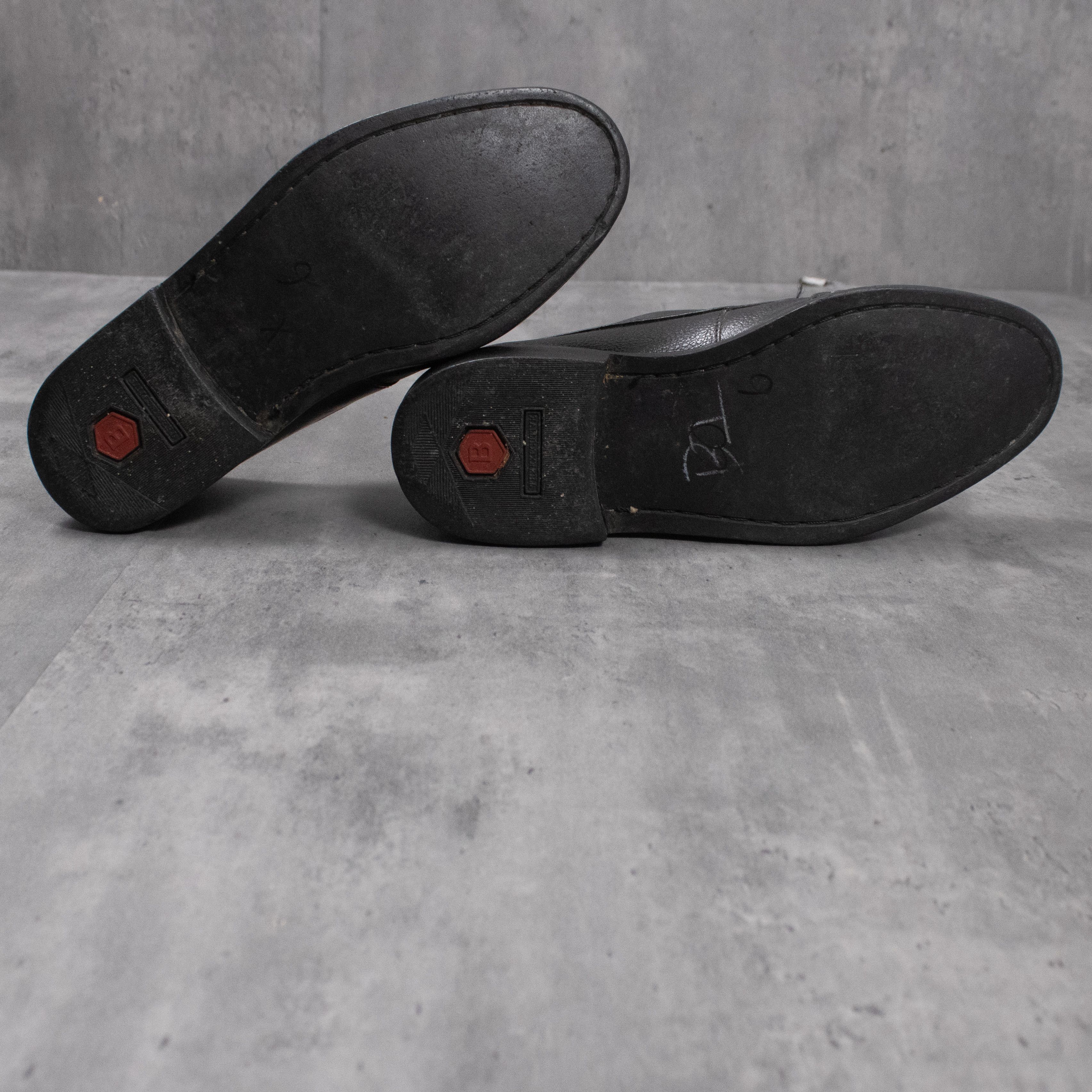 Japanese Brand Vintage VTG Y2K 2000's 00's VH Shoes Black Derby Dress Shoes Size US 6 / IT 36 - 5 Thumbnail