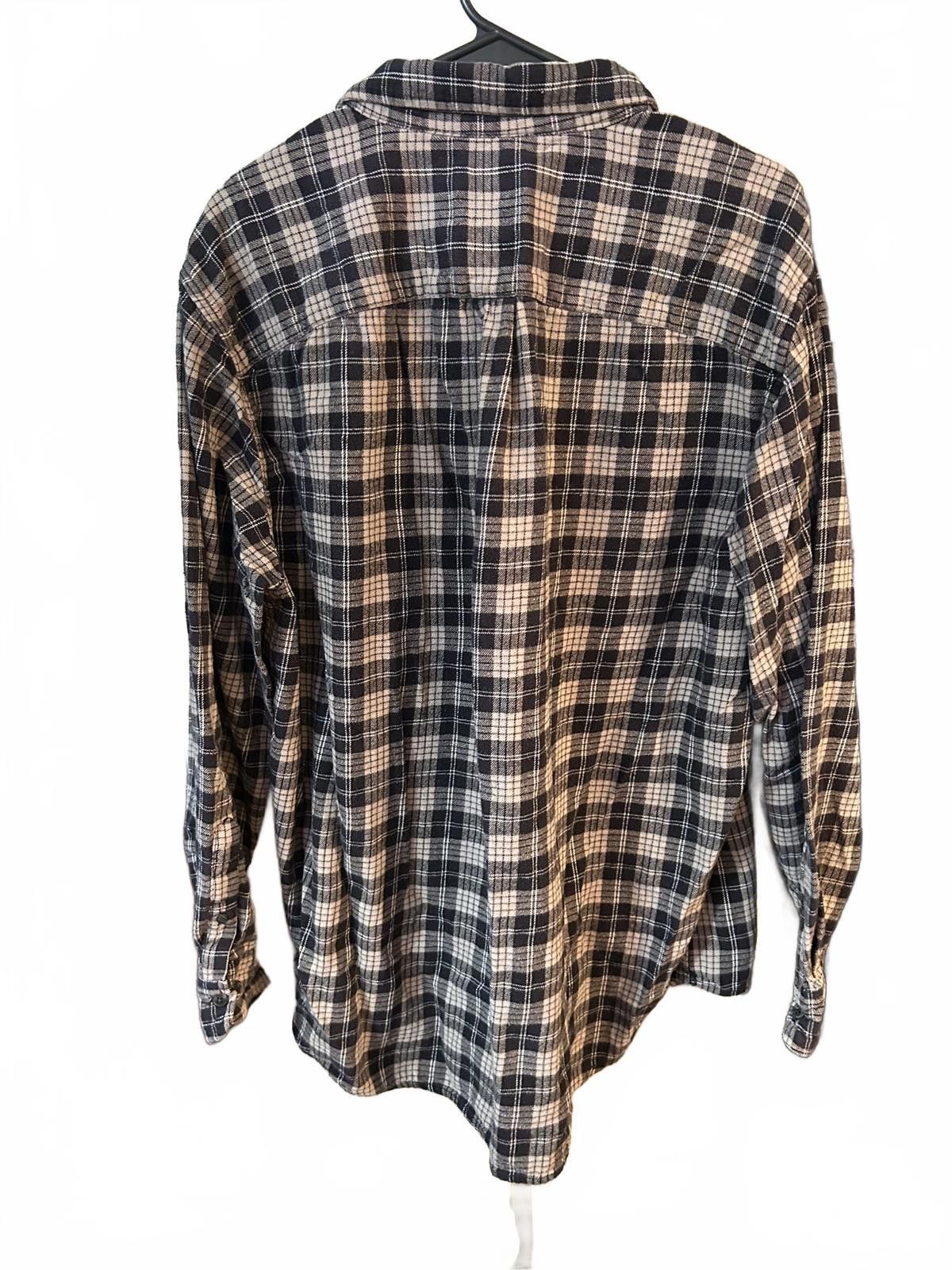 Basic Editions Basic Editions Classic Fit Men's Plaid Casual Shirt Size US XL / EU 56 / 4 - 3 Thumbnail