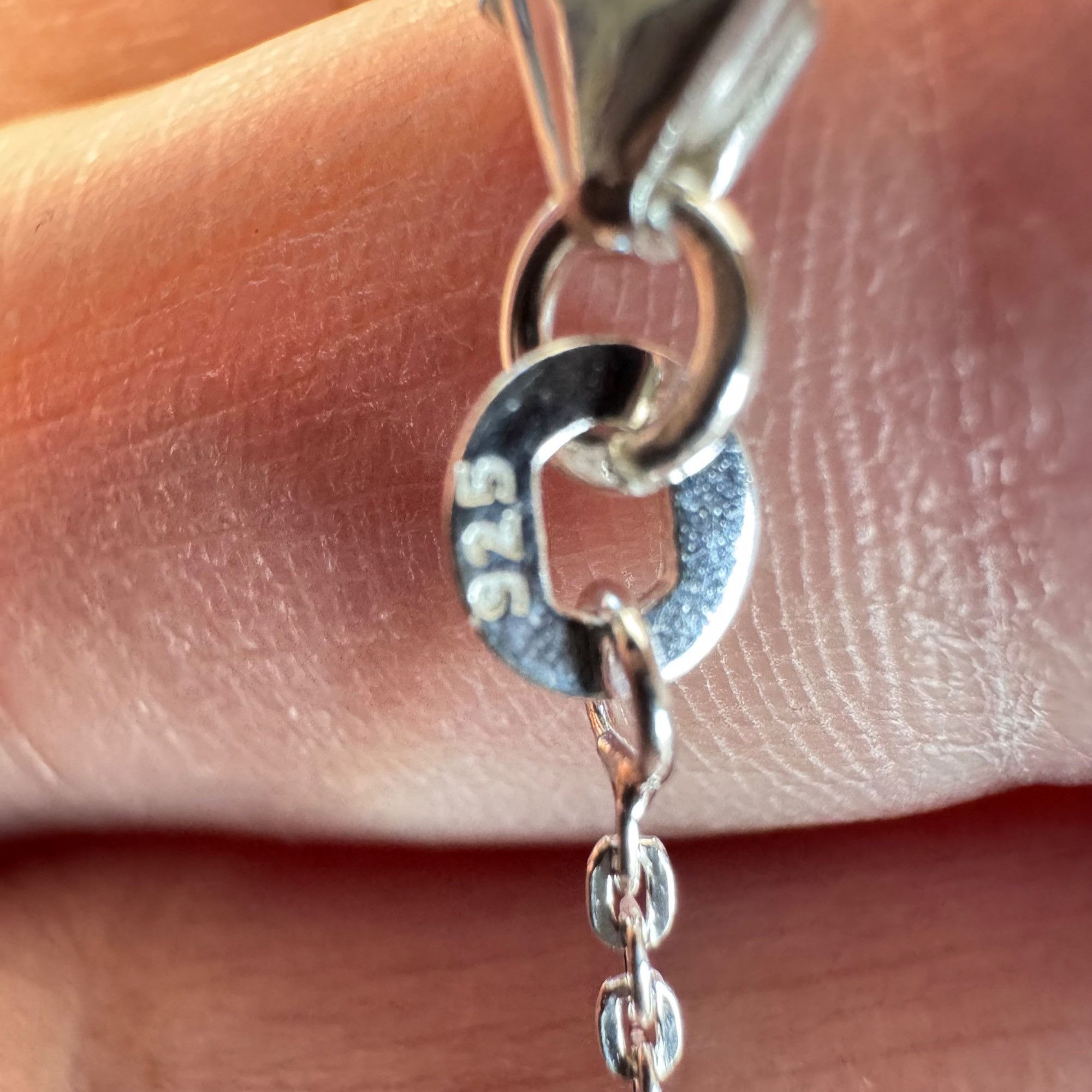 Other VTG Sterling Silver 925 Double Interlocking Heart Link Brace Size ONE SIZE - 5 Thumbnail