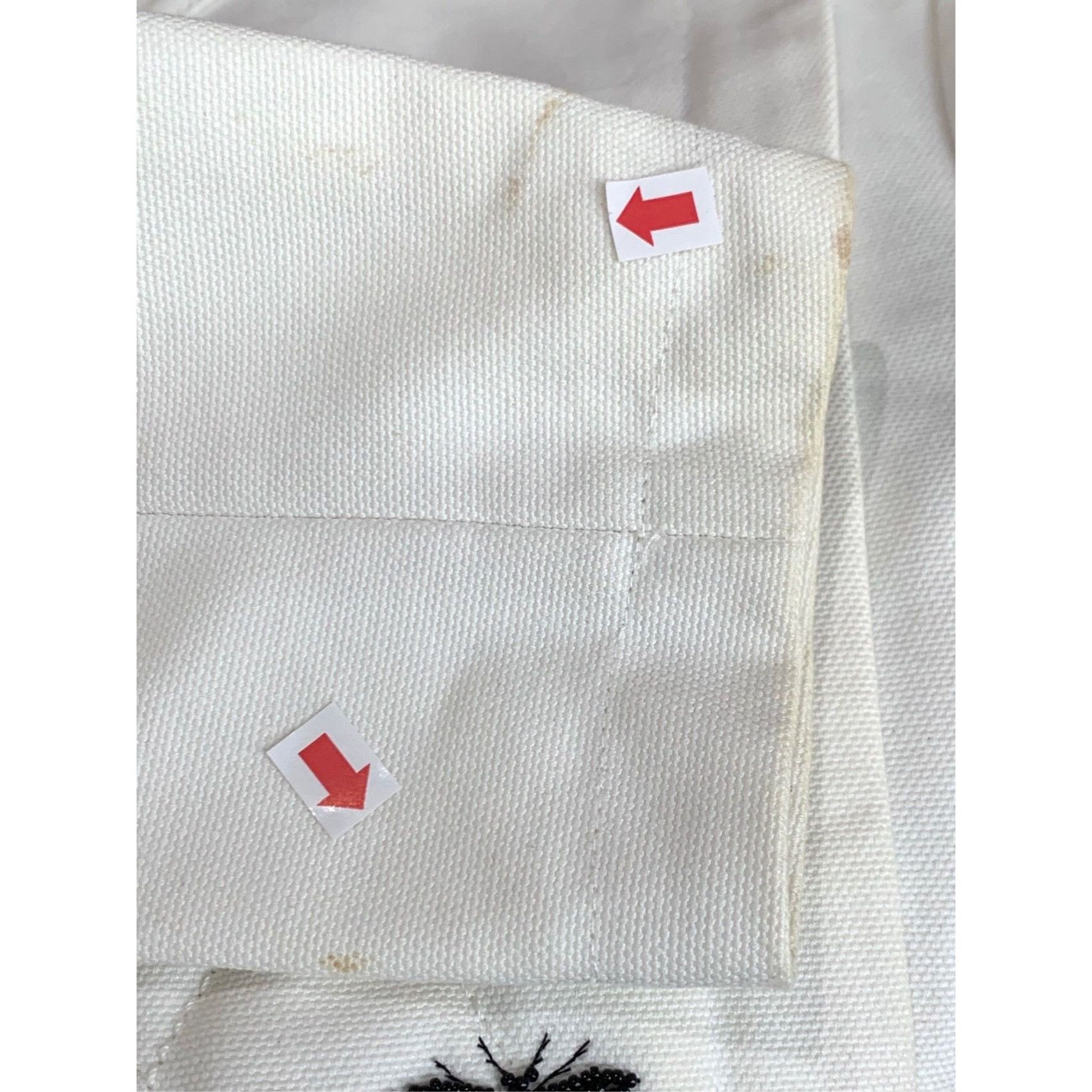 Dior Dior White Bee Embroidered Zip-Side Jacket (Size S) Size XS / US 0-2 / IT 36-38 - 4 Thumbnail