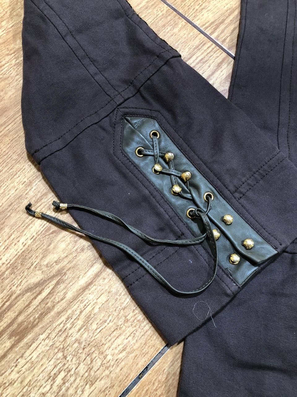 Roberto Cavalli Roberto Cavalli Women's Slim Fit Genuine Leather Pants Size 28" / US 6 / IT 42 - 15 Thumbnail