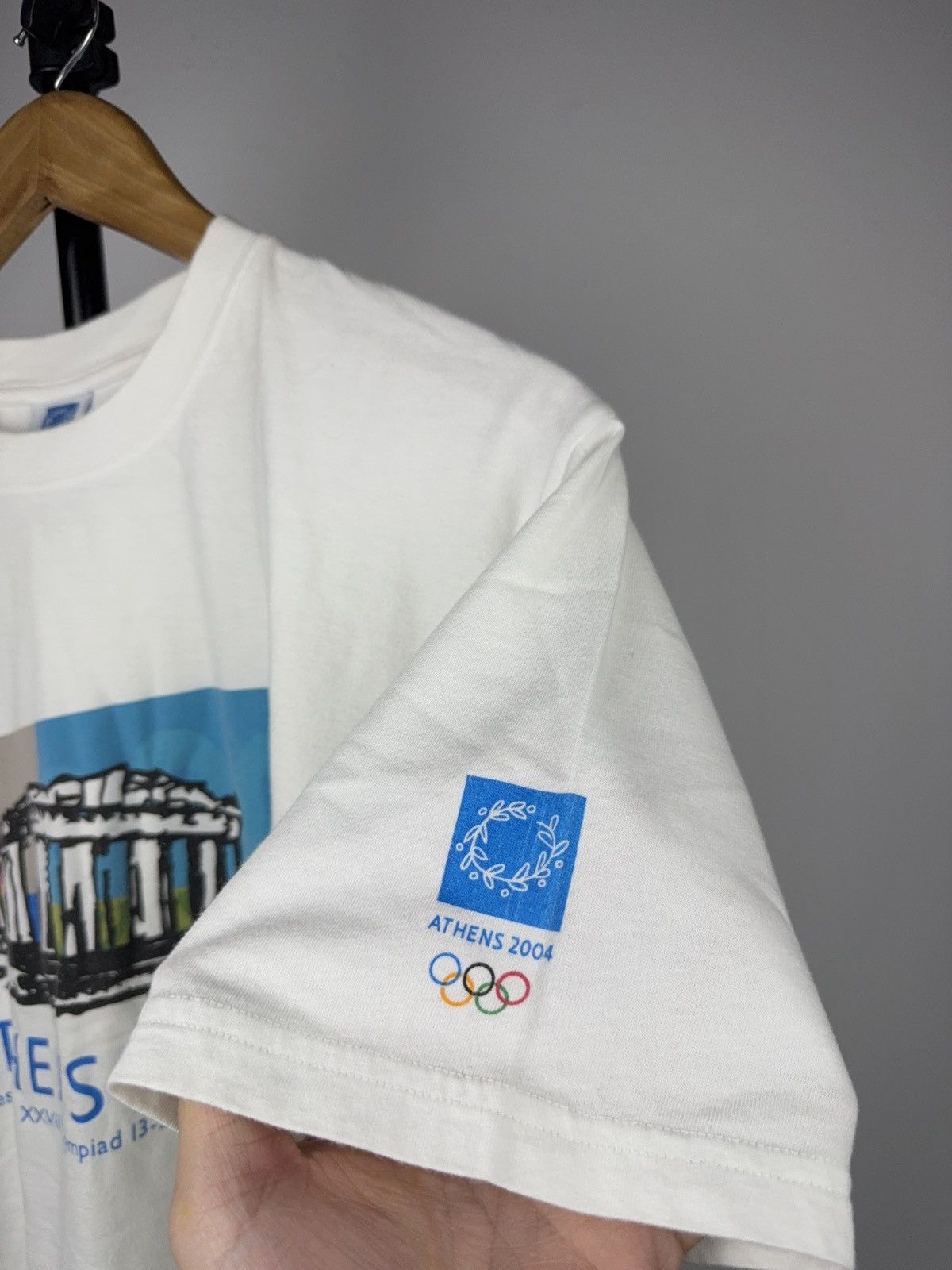 USA Olympics Retro 00s Athens 2004 Olympics Parthenon Graphic T-Shirt Size US M / EU 48-50 / 2 - 9 Thumbnail