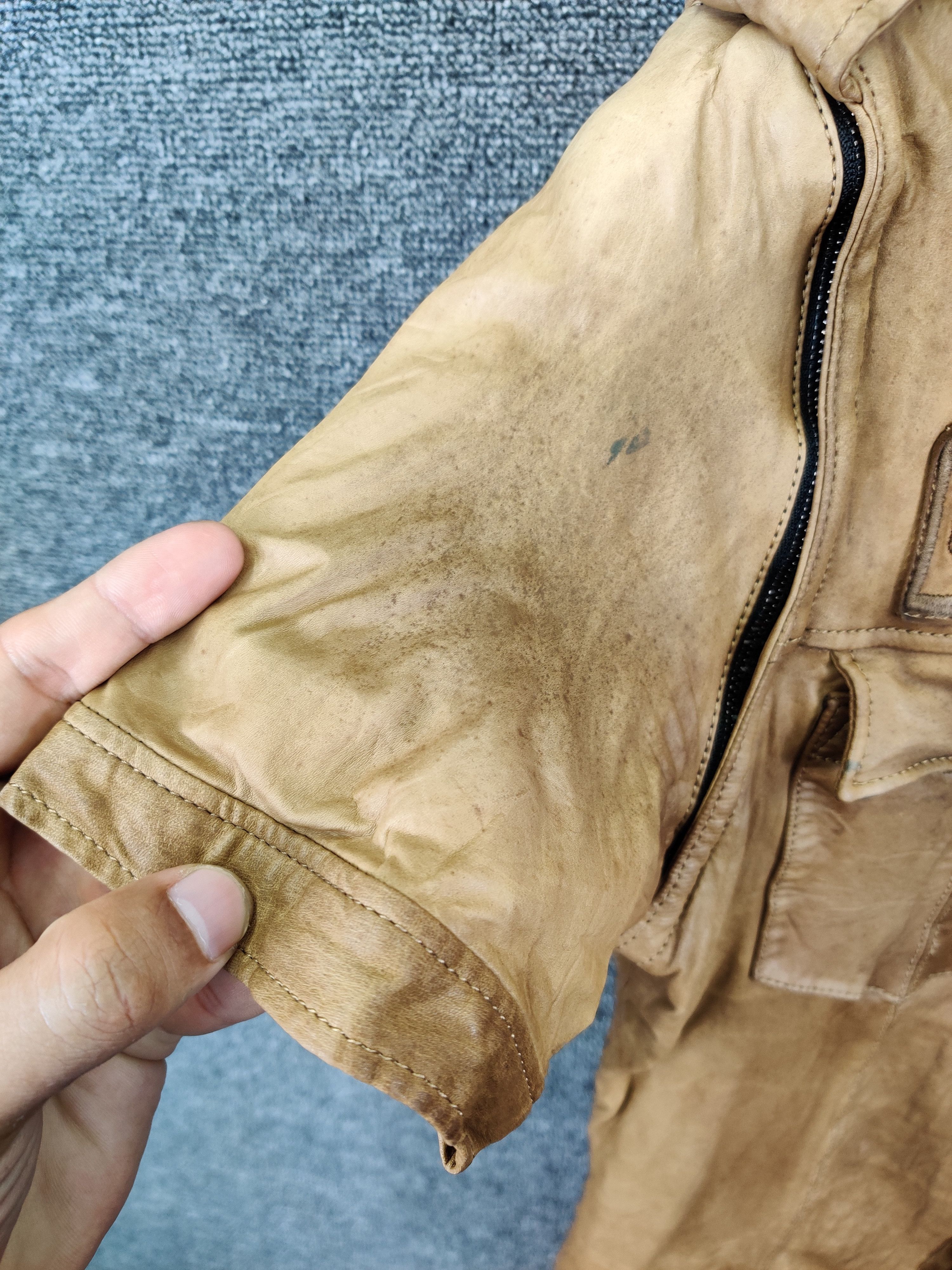 Shellac Vintage Shellac Pacthes Leather Short Sleeve Button Up Shirt Size US S / EU 44-46 / 1 - 13 Thumbnail