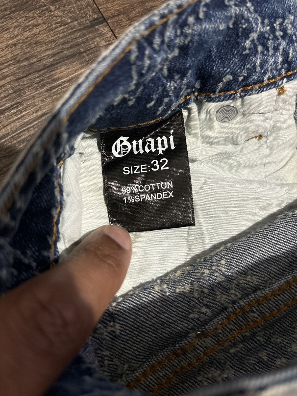 Streetwear Guapi Aqua Blue Embellished Denim | Grailed Streetwear Guapi Aqua Blue Embellished Denim | Grailed