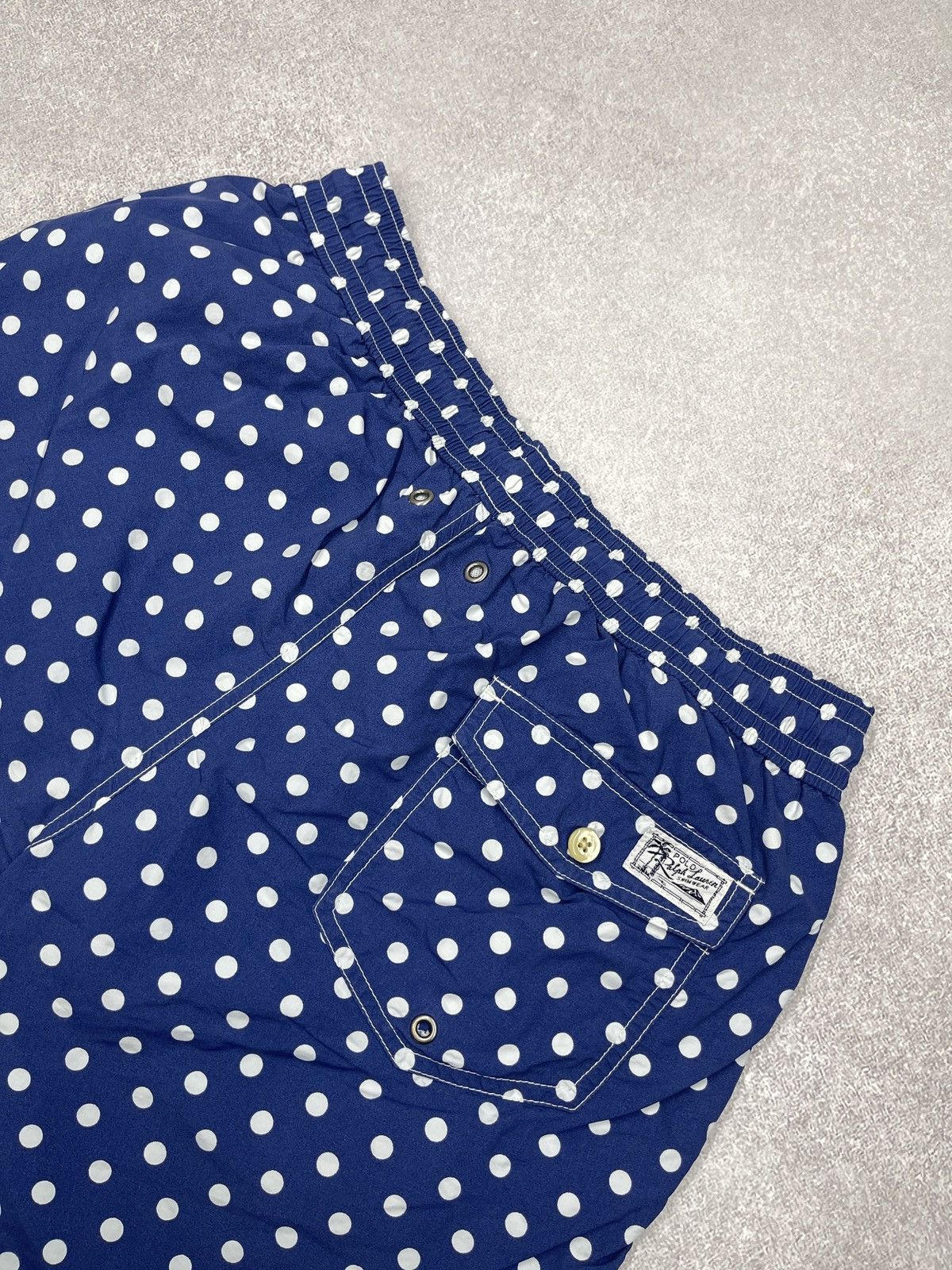 Polo Ralph Lauren Vintage Polo Ralph Lauren Polka dot Shorts Navy Y2K Rugby Size US 32 / EU 48 - 6 Thumbnail
