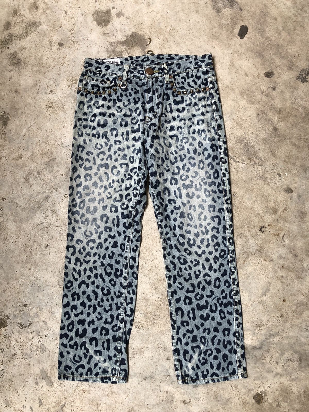 If Six Was Nine × Japanese Brand × Le Grande Bleu (L.G.B.) VINTAGE CO AND LU LEOPARD STYLE DENIM JEANS COANDLU Size US 32 / EU 48 - 1 Thumbnail