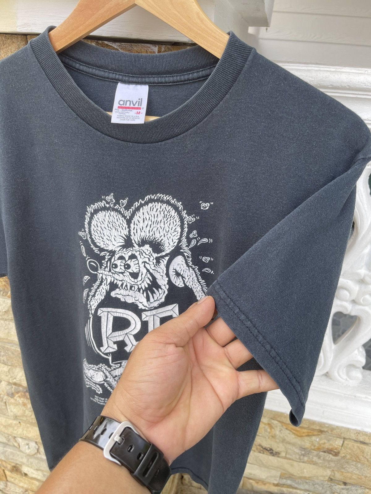 Vintage Last Drop🔥Rare🔥Vintage 90s Rat Fink Ed Roth Sun FadedT-Shirt Size US M / EU 48-50 / 2 - 8 Thumbnail