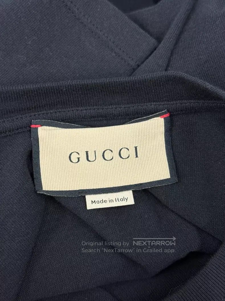 Gucci Gucci Black letter rhinestone short-sleeved T-shirt Size XS / US 0-2 / IT 36-38 - 4 Thumbnail