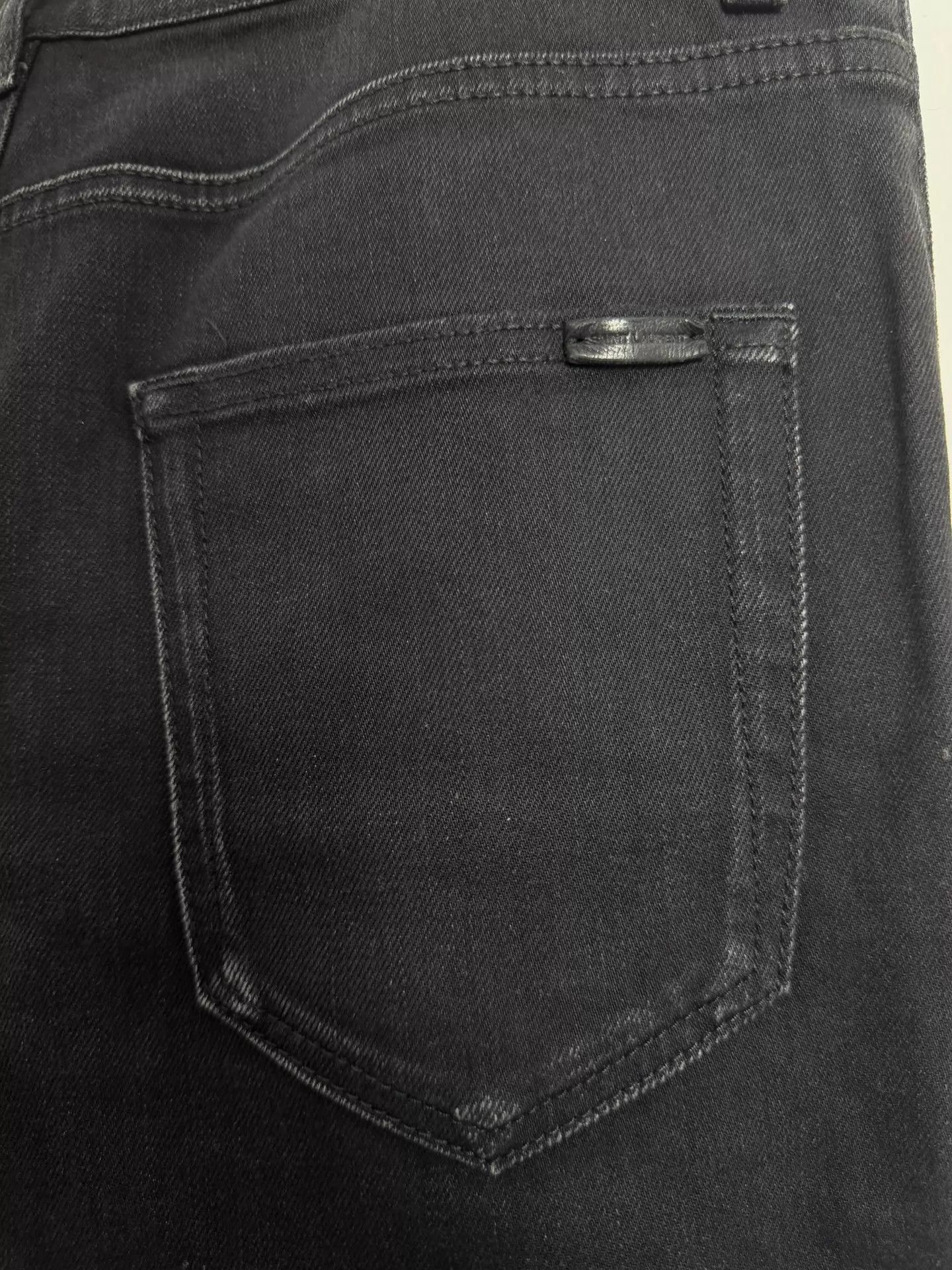 Saint Laurent Paris SLP 20FW D02 Black Distressed Jeans 32 Unaltered Size US 32 / EU 48 - 3 Thumbnail