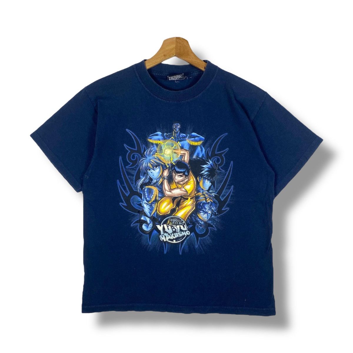 Anime Vintage 00's YU YU HAKUSHO Ghost Files Anime Tee Shirt Youth Size US M / EU 48-50 / 2 - 1 Thumbnail