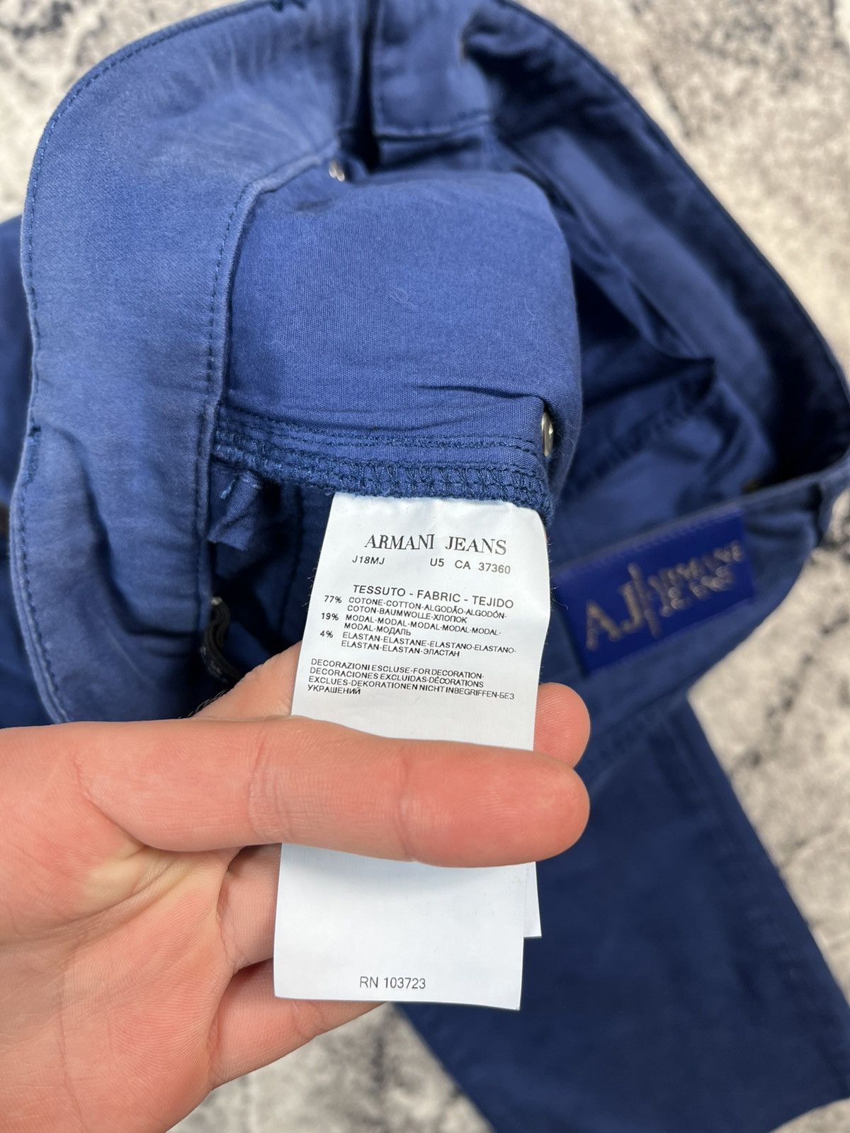 Armani Armani Jeans Blue Pants W38 Slim Fit Size US 38 / EU 54 - 11 Thumbnail