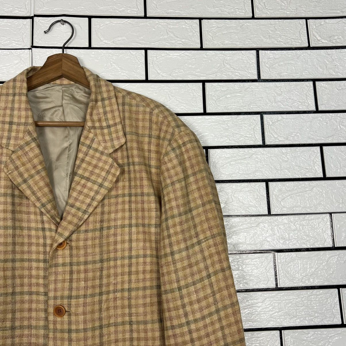 Kenzo Vintage 90's KENZO Checked Suit Jacket Blazer #4126-C187 Size US M / EU 48-50 / 2 - 4 Thumbnail