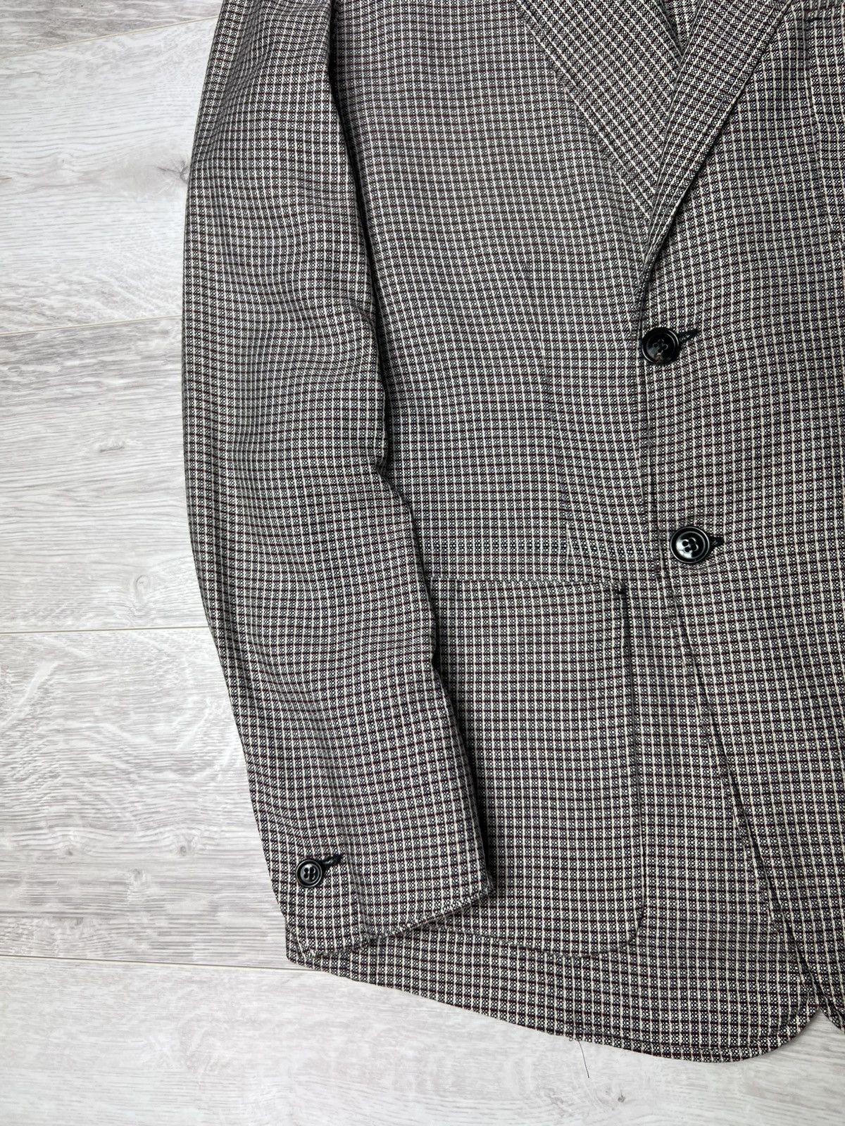 Alexander McQueen Alexander McQueen Silk Blazer Jacket Check Pattern Size 52 Size 42R - 4 Thumbnail