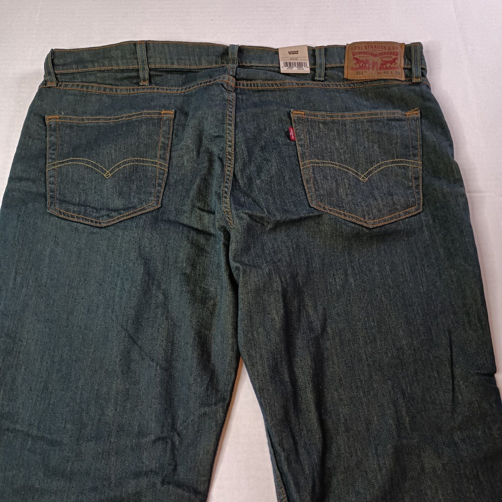 Levi's Levi's 511 Slim Fit Jeans Men's 42x32 Playa Green Stretch Size US 42 / EU 58 - 9 Thumbnail