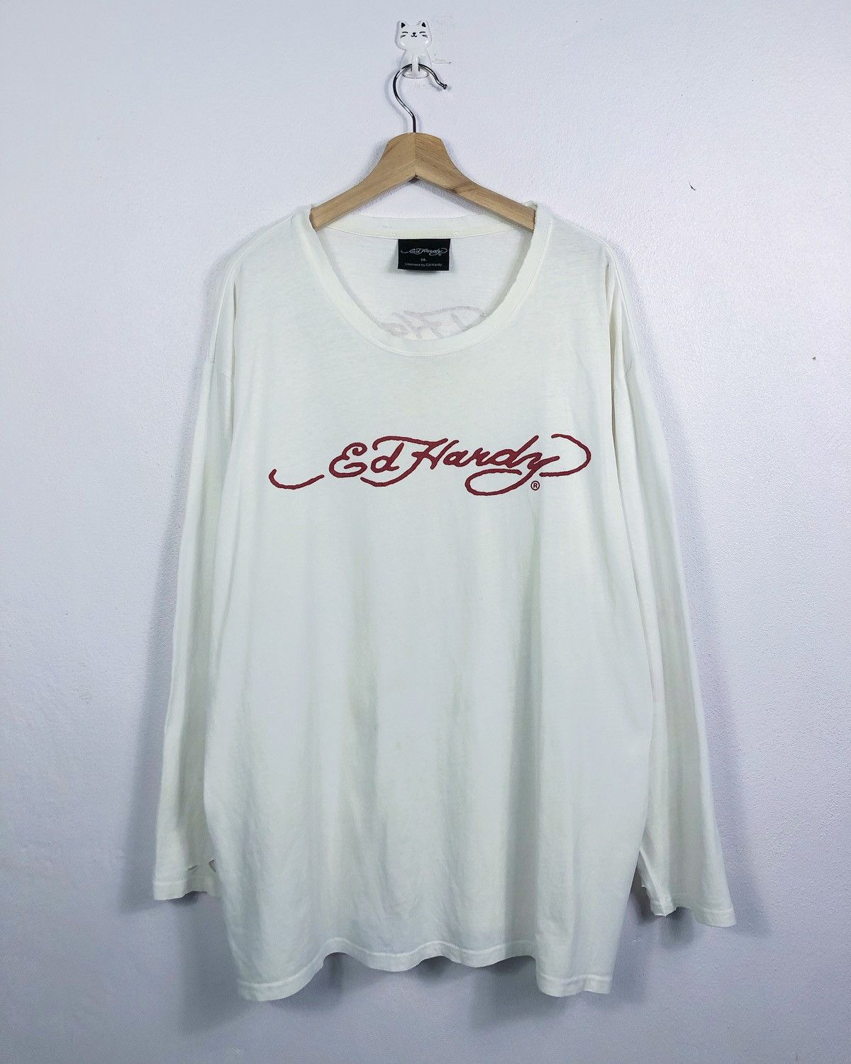 Ed Hardy Rare Vintage Ed Hardy Los Angeles Oversize LS Tee Size US XXL / EU 58 / 5 - 2 Thumbnail