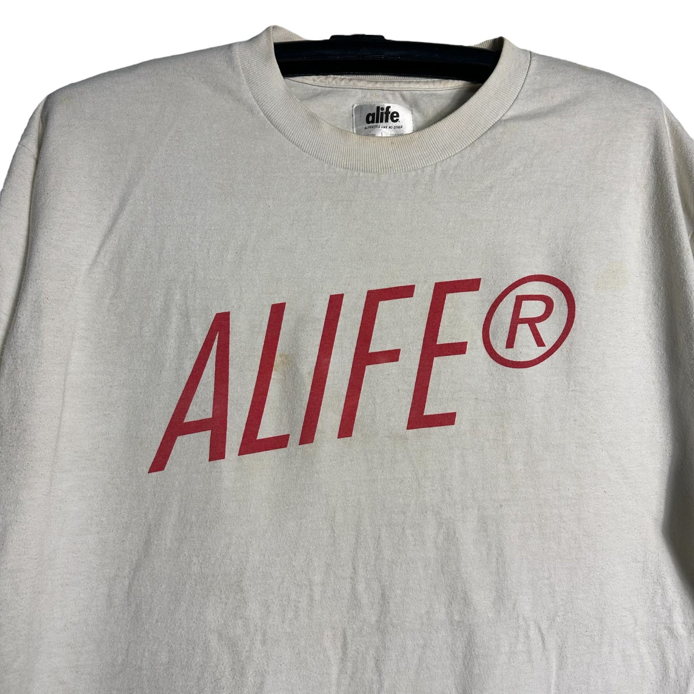 Alife 🔥RARE🔥Vintage Alife Style NYC Spell Out T-shirt Size US L / EU 52-54 / 3 - 2 Thumbnail