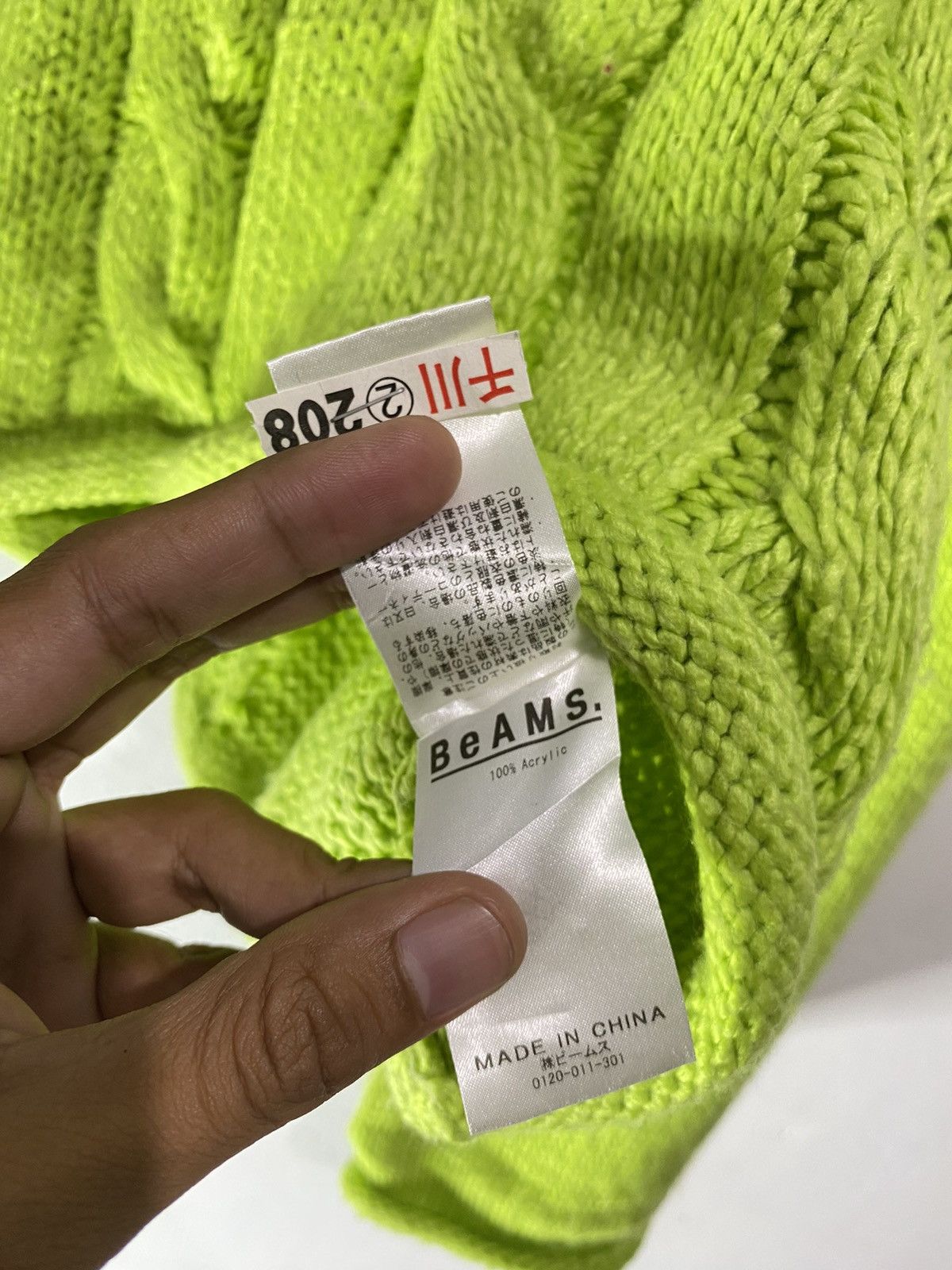Beams Plus × Hysteric Glamour × Japanese Brand Cable wool knit sweatshirts Size US L / EU 52-54 / 3 - 8 Thumbnail